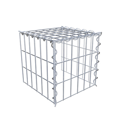 Gabion rapporté type 4 30 cm x 30 cm x 30 cm (L x H x P), mailles 5 cm x 10 cm, spirale
