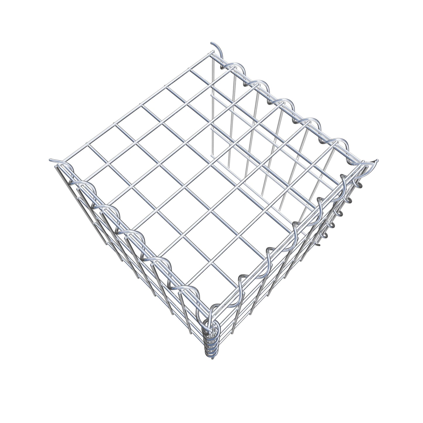 Gabion rapporté type 4 30 cm x 30 cm x 30 cm (L x H x P), mailles 5 cm x 10 cm, spirale