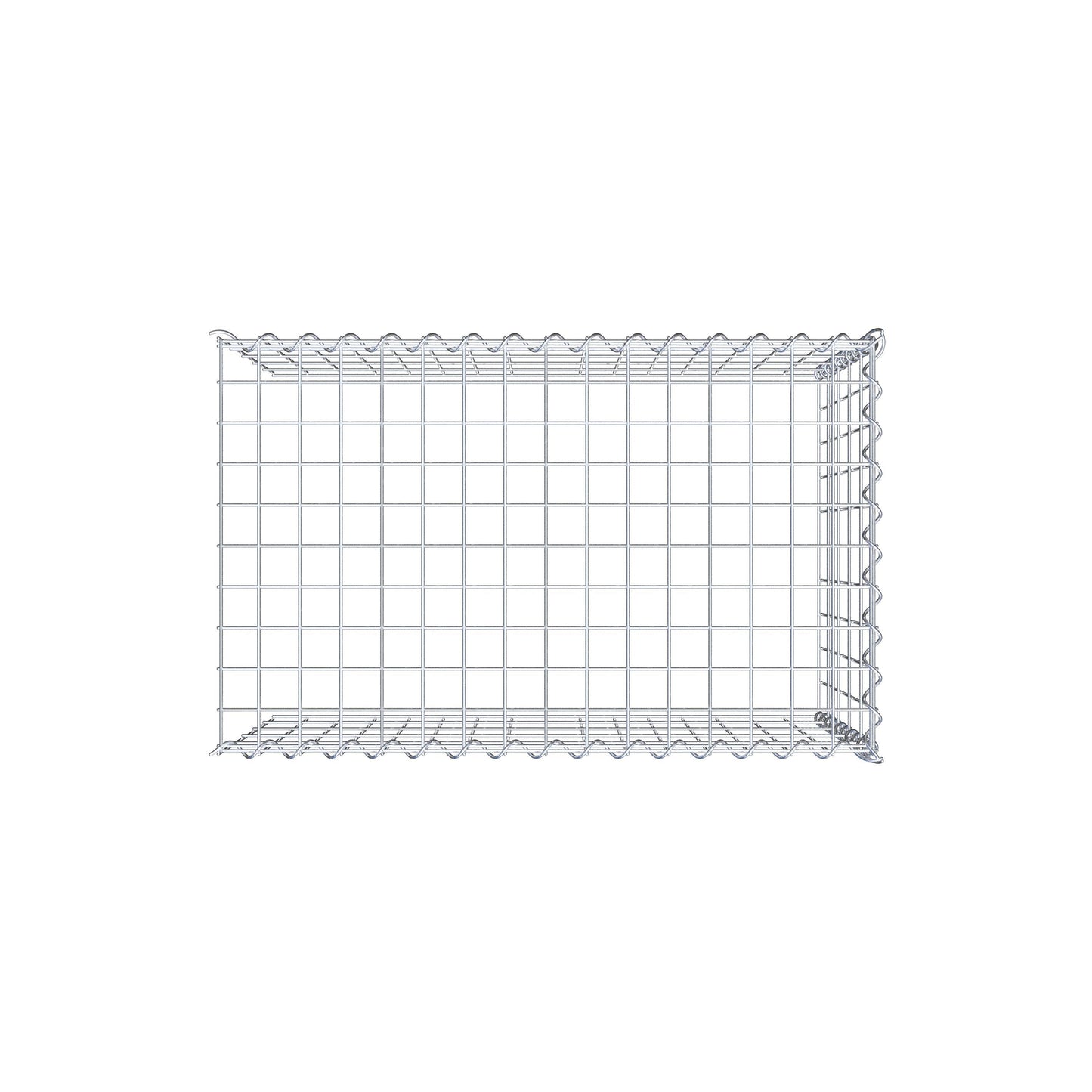 Opvokset gabion type 4 80 cm x 50 cm x 50 cm (L x H x D), maskestørrelse 5 cm x 10 cm, spiral