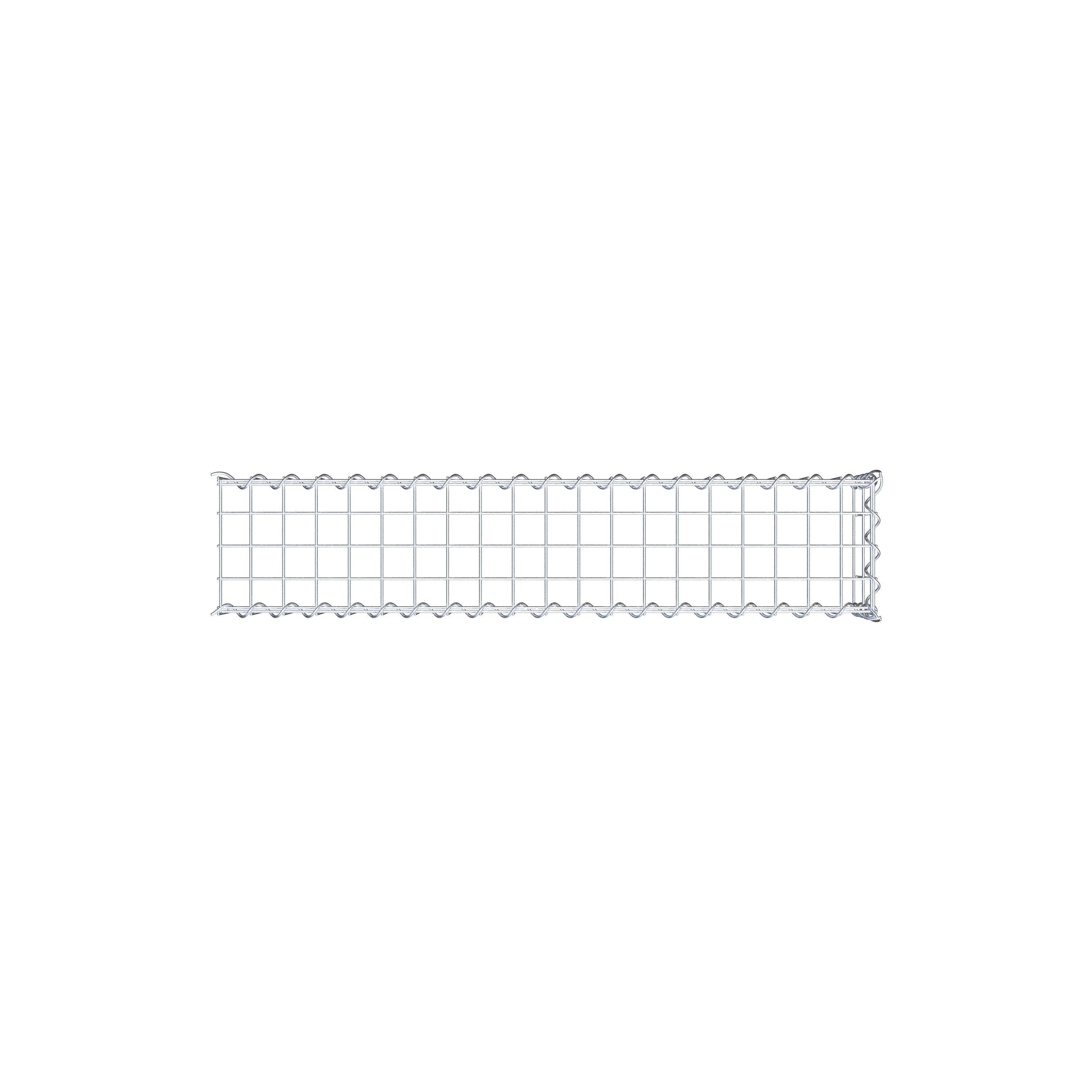 Add-on schanskorf type 4 100 cm x 20 cm x 20 cm (L x H x D), maaswijdte 5 cm x 10 cm, spiraalvormig