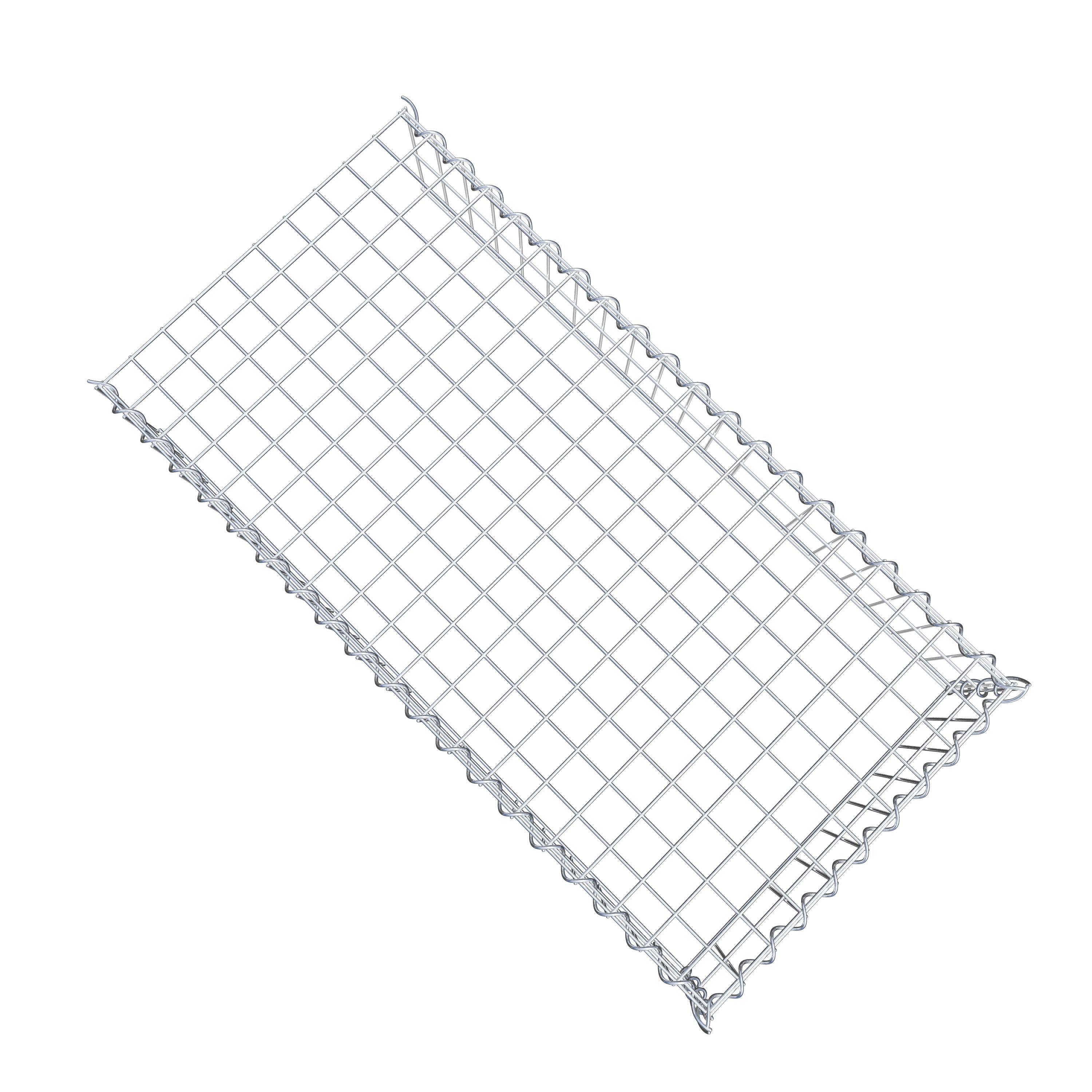 Grown-on gabion type 4 100 cm x 20 cm x 50 cm (L x H x D), mesh size 5 cm x 10 cm, spiral