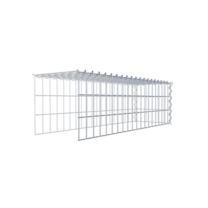 Gabbione aggiuntivo tipo 4 100 cm x 30 cm x 30 cm (L x A x P), maglia 5 cm x 10 cm, spirale