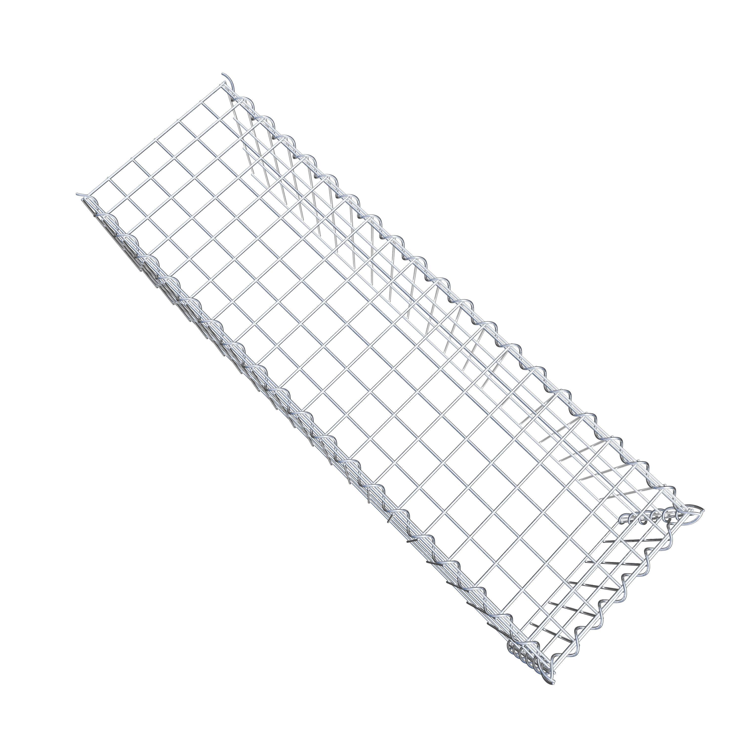 Grown-on gabion type 4 100 cm x 30 cm x 30 cm (L x H x D), mesh size 5 cm x 10 cm, spiral