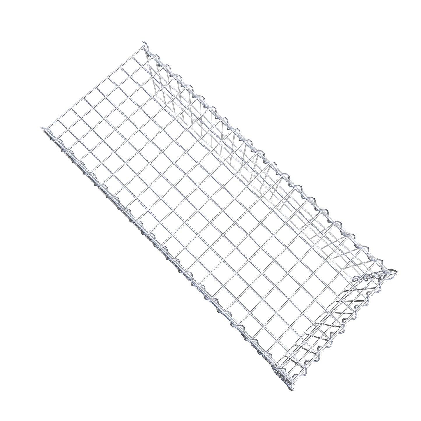 Grown-on gabion type 4 100 cm x 30 cm x 40 cm (L x H x D), mesh size 5 cm x 10 cm, spiral