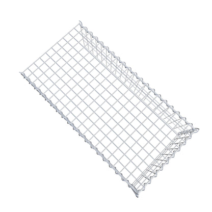 Gabion rapporté type 4 100 cm x 30 cm x 50 cm (L x H x P), mailles 5 cm x 10 cm, spirale