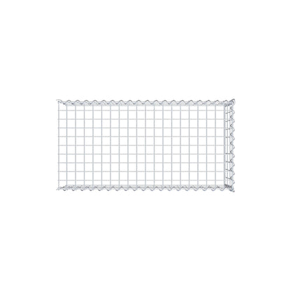 Gabion rapporté type 4 100 cm x 30 cm x 50 cm (L x H x P), mailles 5 cm x 10 cm, spirale