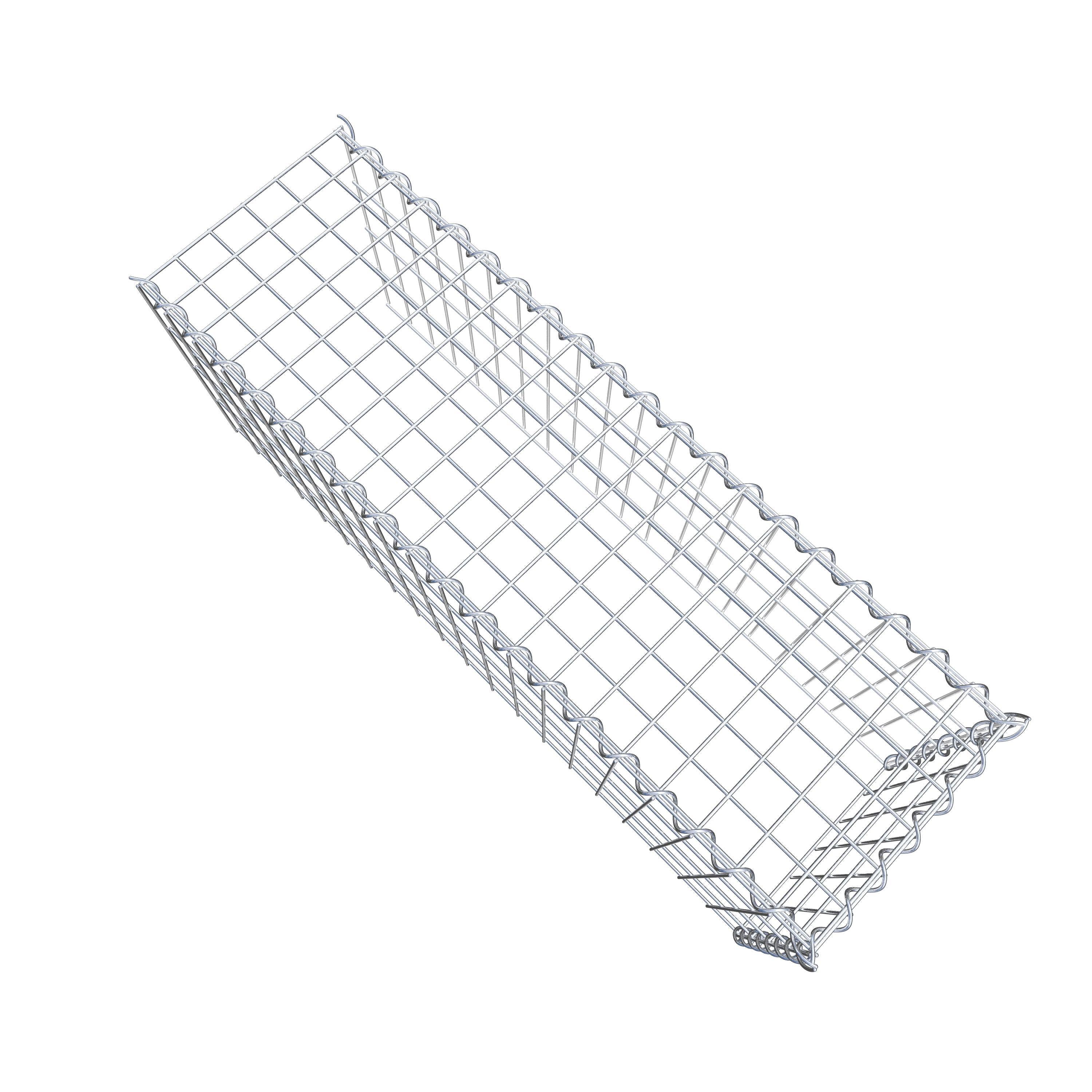 Grown-on gabion type 4 100 cm x 40 cm x 30 cm (L x H x D), mesh size 5 cm x 10 cm, spiral