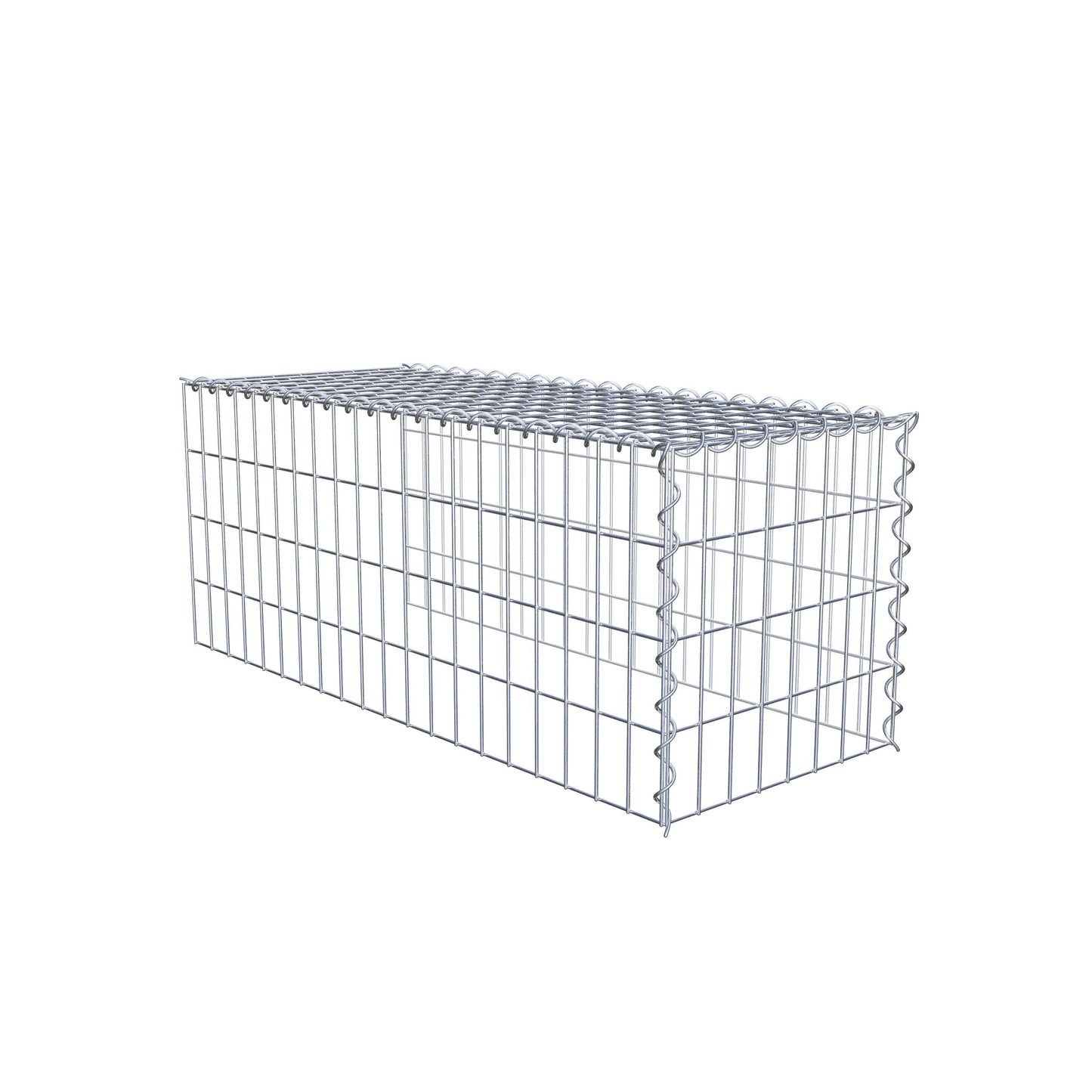 Extra gabion typ 4 100 cm x 40 cm x 40 cm (L x H x D), maskstorlek 5 cm x 10 cm, spiral