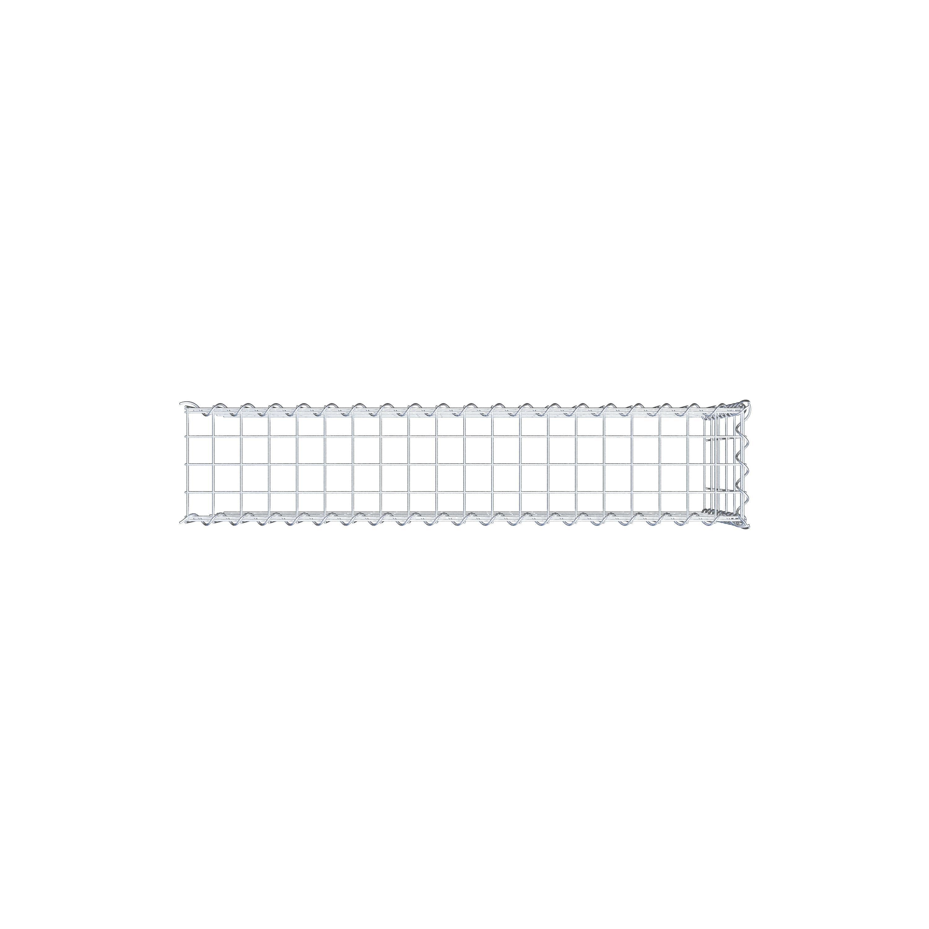 Add-on schanskorf type 4 100 cm x 50 cm x 20 cm (L x H x D), maaswijdte 5 cm x 10 cm, spiraalvormig