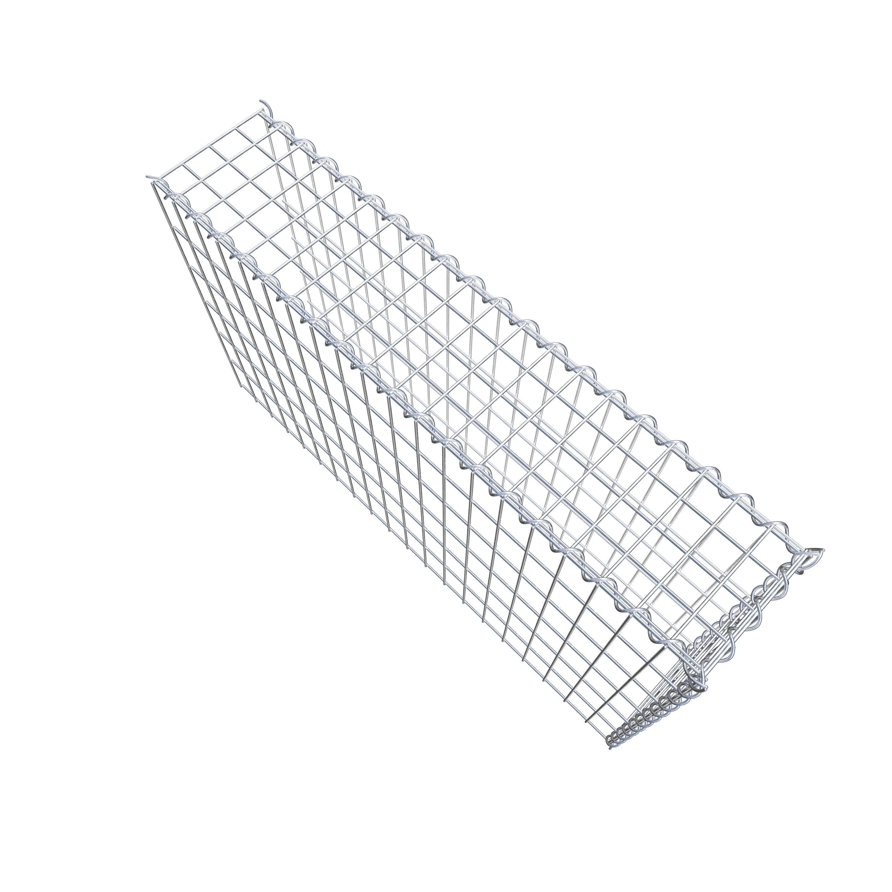 Grown-on gabion type 4 100 cm x 60 cm x 20 cm (L x H x D), mesh size 5 cm x 10 cm, spiral