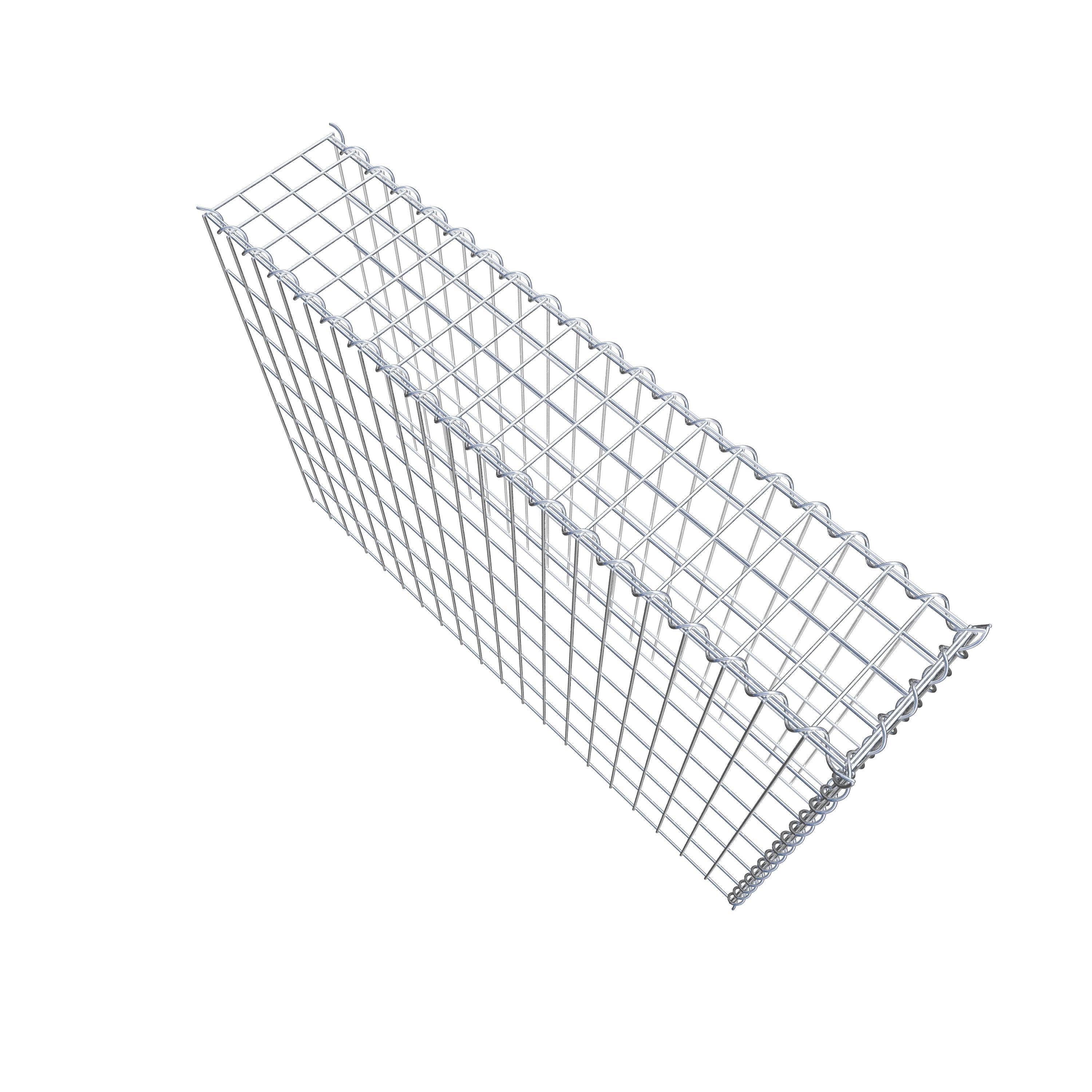 Extra gabion typ 4 100 cm x 70 cm x 20 cm (L x H x D), maskstorlek 5 cm x 10 cm, spiral