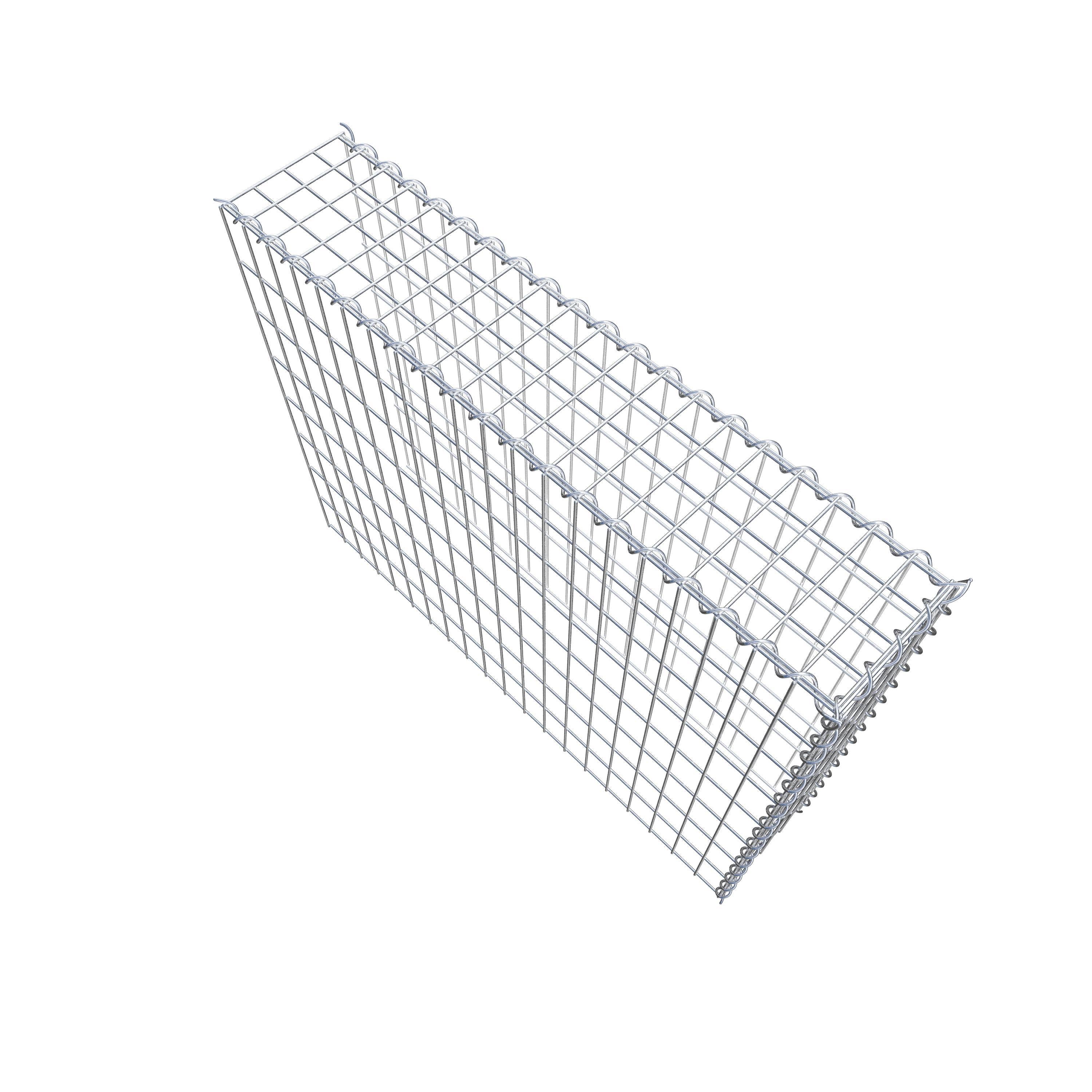 Grown-on gabion type 4 100 cm x 80 cm x 20 cm (L x H x D), mesh size 5 cm x 10 cm, spiral