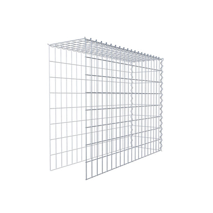 Gabion rapporté type 4 100 cm x 80 cm x 30 cm (L x H x P), mailles 5 cm x 10 cm, spirale