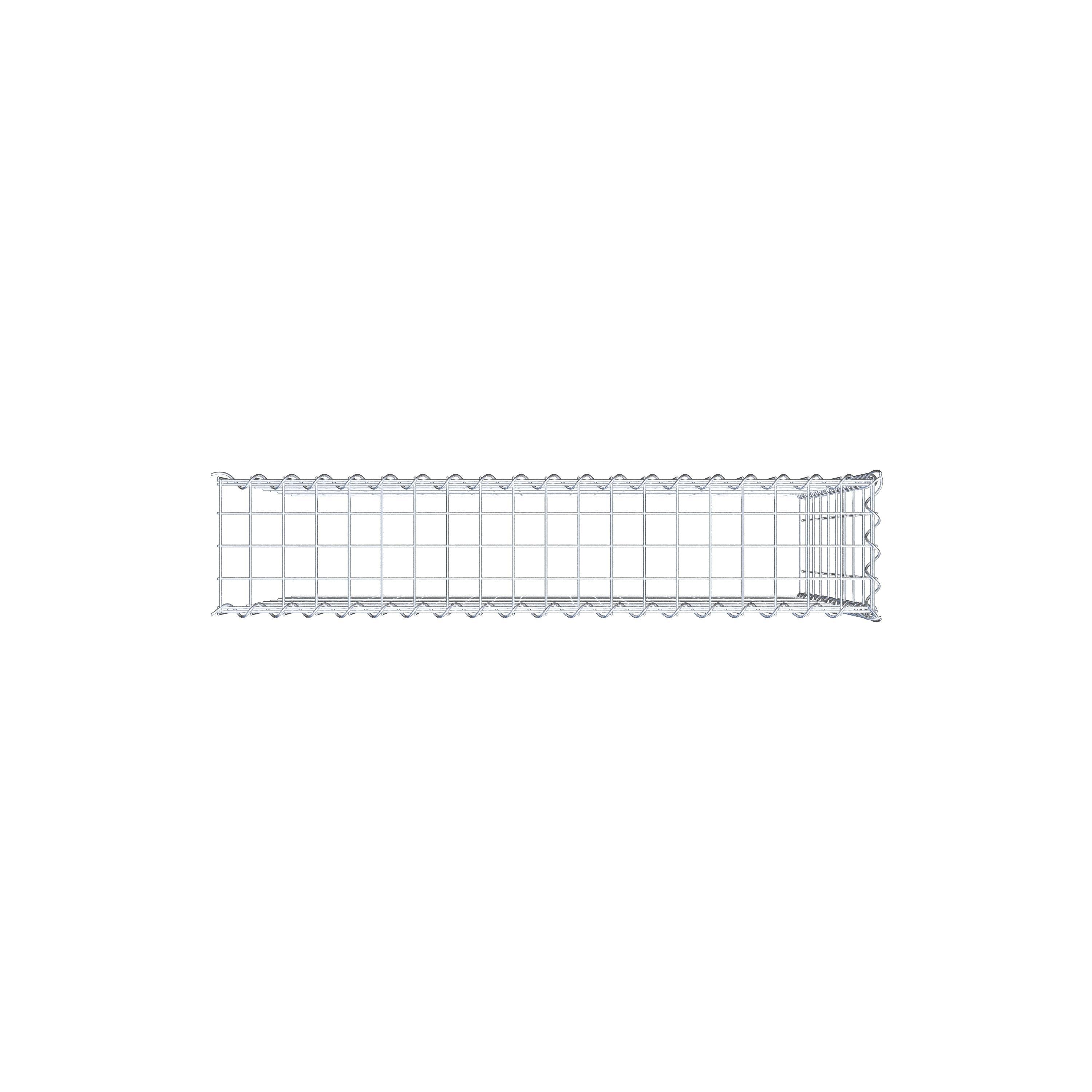 Add-on schanskorf type 4 100 cm x 90 cm x 20 cm (L x H x D), maaswijdte 5 cm x 10 cm, spiraalvormig