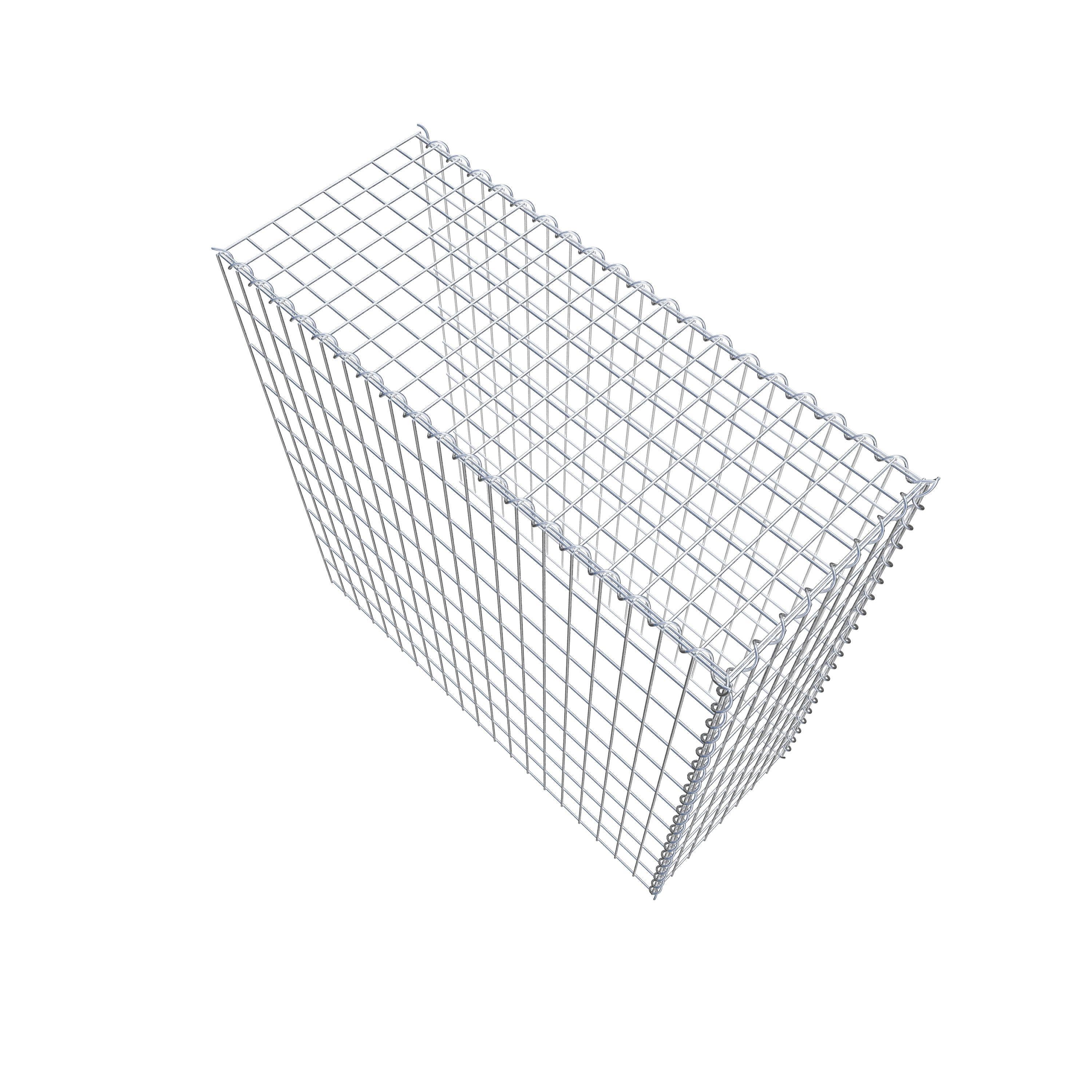 Grown-on gabion type 4 100 cm x 100 cm x 40 cm (L x H x D), mesh size 5 cm x 10 cm, spiral