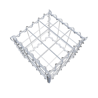 Gabion 30 cm x 30 cm x 30 cm (L x H x D), maskstorlek 10 cm x 10 cm, spiral