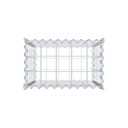 Gabion 50 cm x 50 cm x 30 cm (L x H x P), mailles 10 cm x 10 cm, spirale