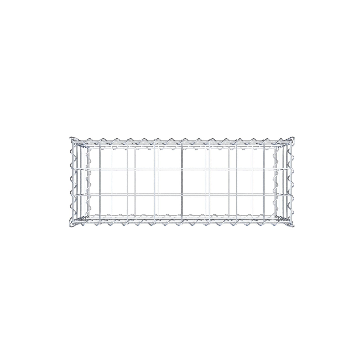 Gabion 80 cm x 40 cm x 30 cm (L x H x D), maskestørrelse 10 cm x 10 cm, spiral