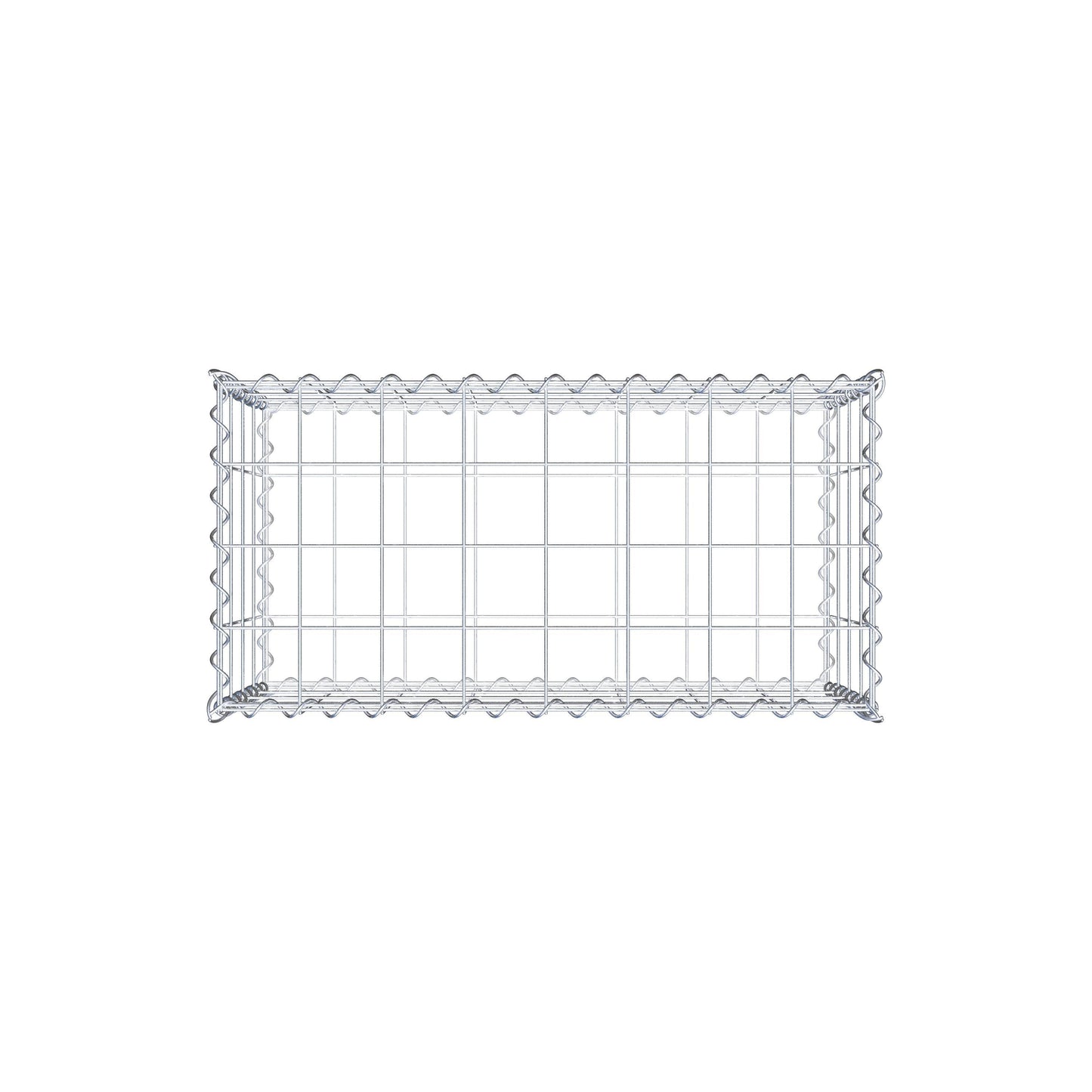 Gabion 80 cm x 40 cm x 40 cm (L x H x P), mailles 10 cm x 10 cm, spirale
