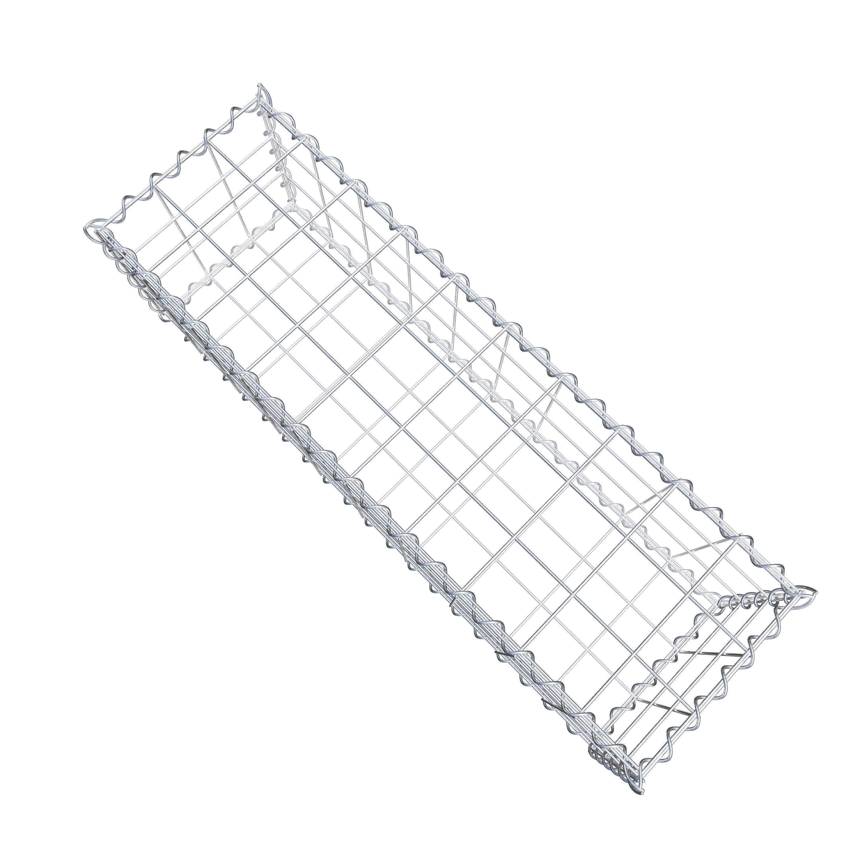 Gabion 100 cm x 30 cm x 30 cm (L x H x D), mesh size 10 cm x 10 cm, spiral