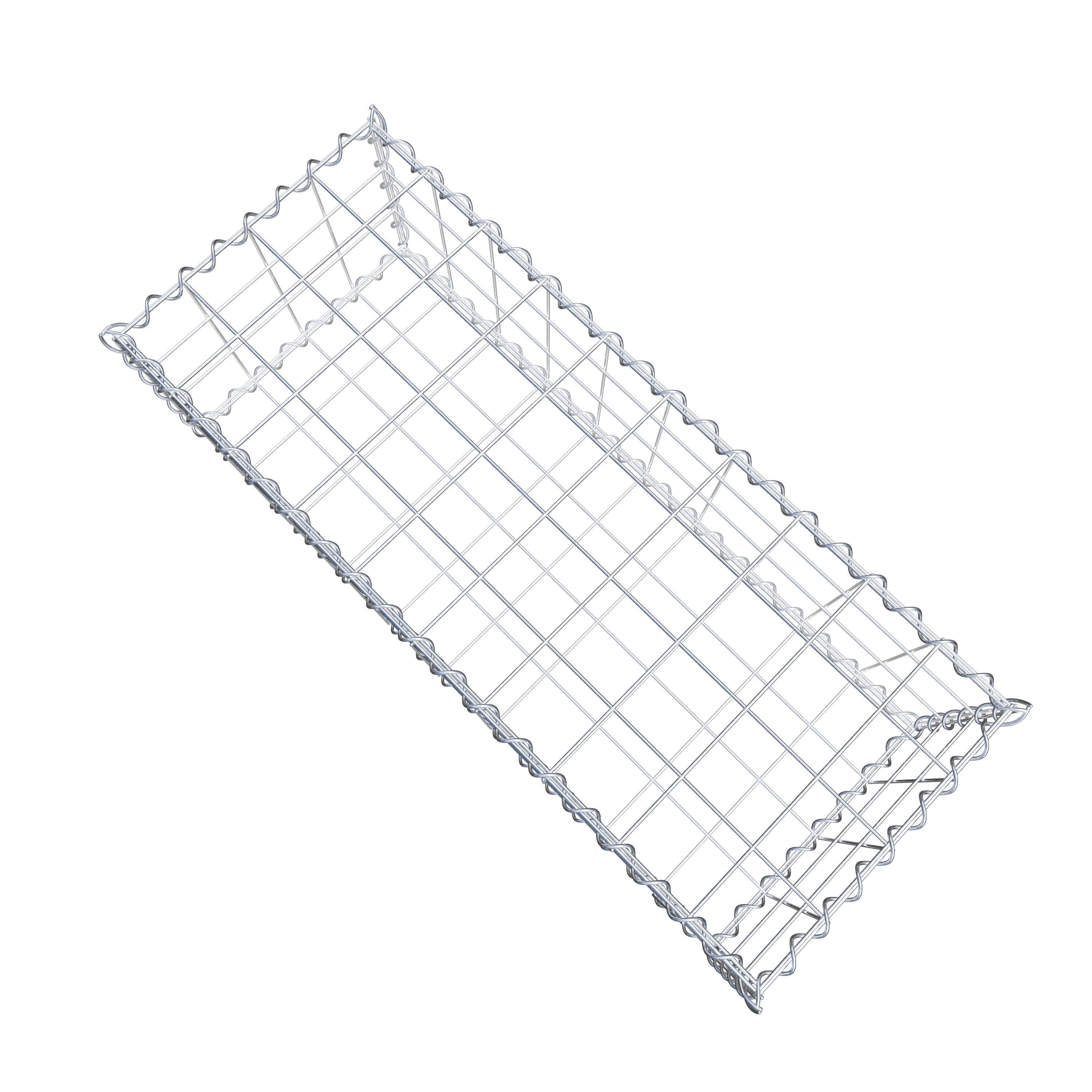 Gabion 100 cm x 30 cm x 40 cm (L x H x D), maskstorlek 10 cm x 10 cm, spiral