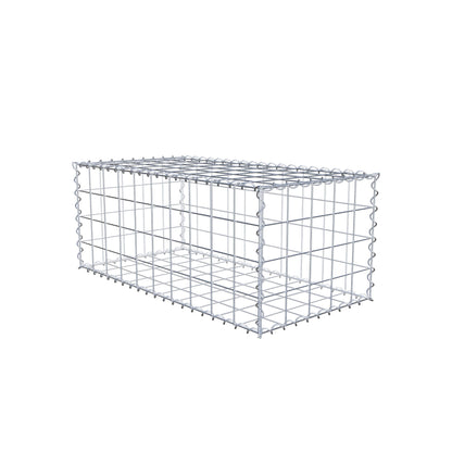 Gabion 100 cm x 40 cm x 50 cm (L x H x D), maskestørrelse 10 cm x 10 cm, spiral