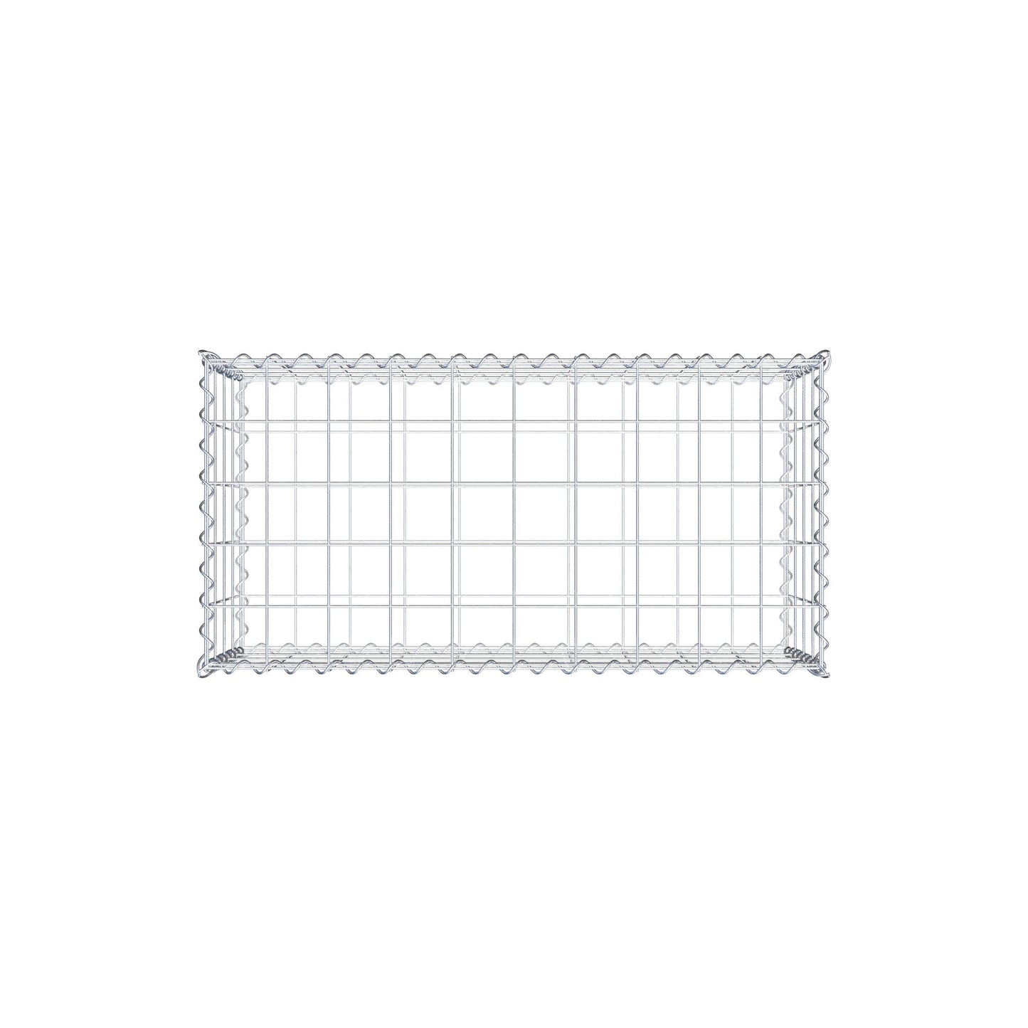 Gabion 100 cm x 40 cm x 50 cm (L x H x D), maskestørrelse 10 cm x 10 cm, spiral