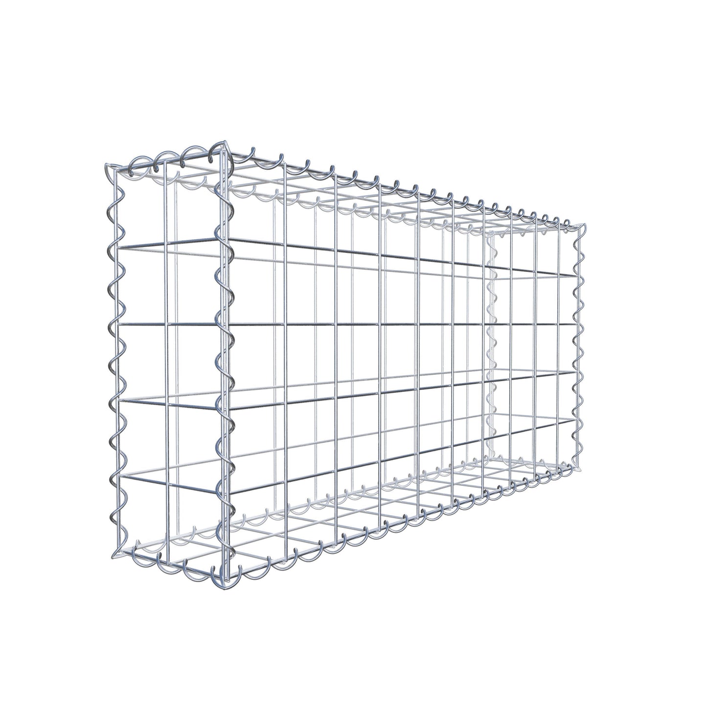 Gabion 100 cm x 50 cm x 20 cm (L x H x D), mesh size 10 cm x 10 cm, spiral