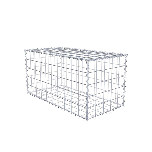 Gabion 100 cm x 50 cm x 50 cm (L x H x D), mesh size 10 cm x 10 cm, spiral