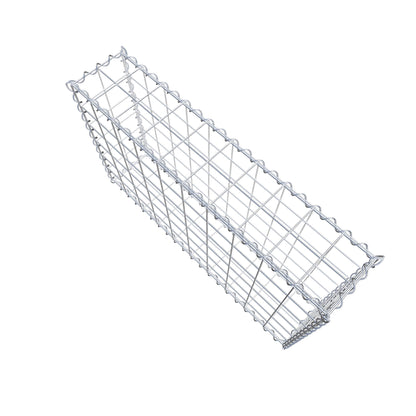 Gabion 100 cm x 60 cm x 20 cm (L x H x D), maskestørrelse 10 cm x 10 cm, spiral