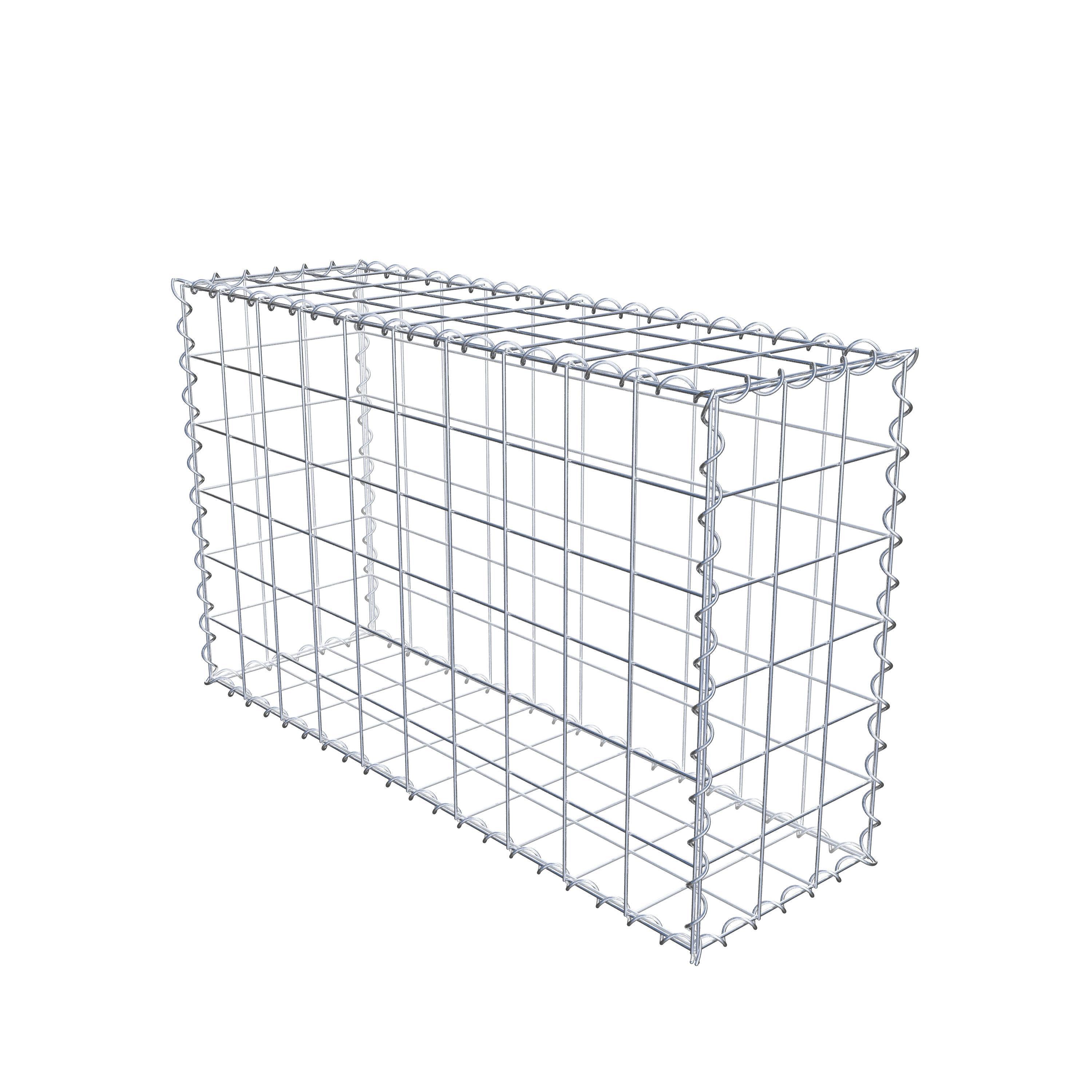 Gabion 100 cm x 60 cm x 30 cm (L x H x D), mesh size 10 cm x 10 cm, spiral