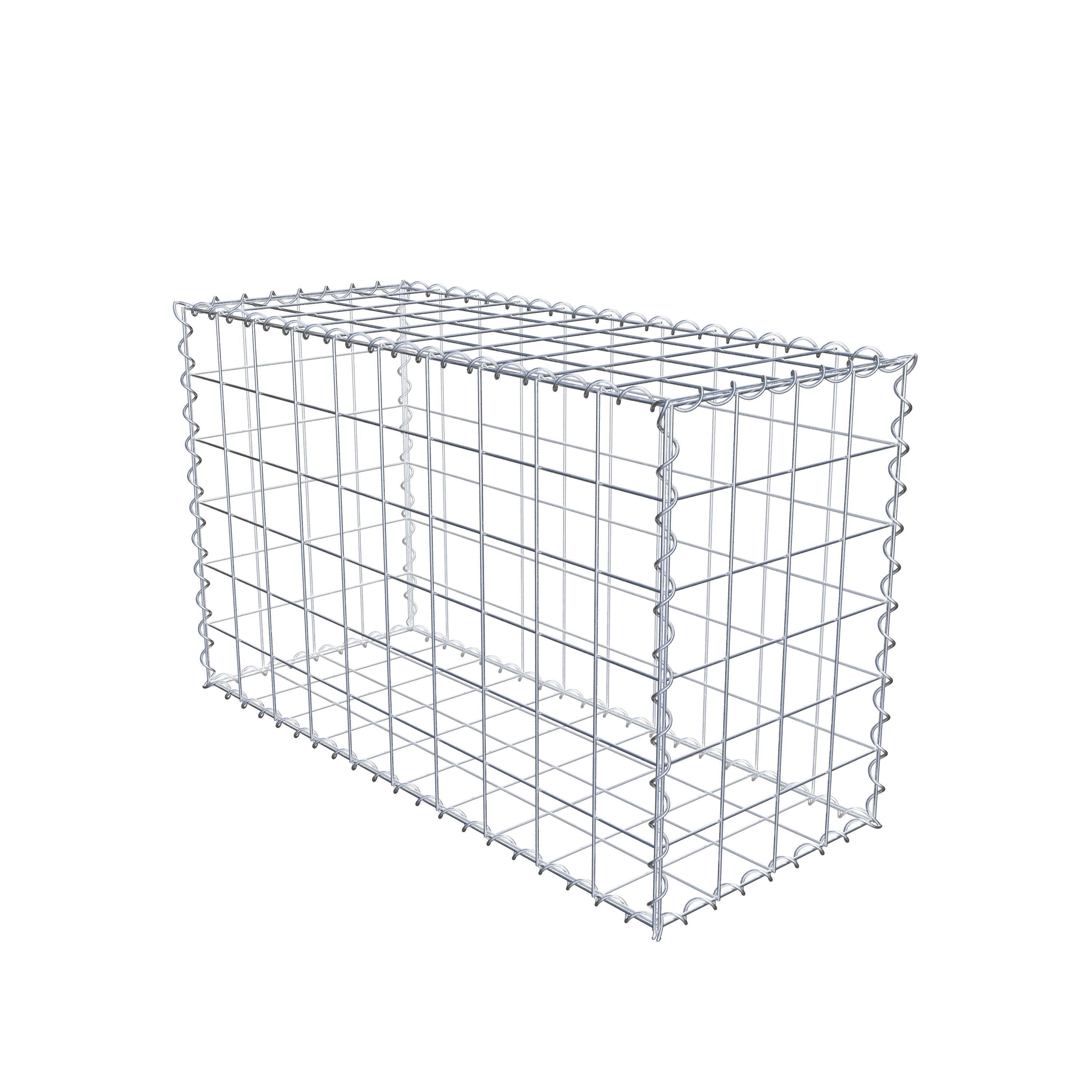 Gabion 100 cm x 60 cm x 40 cm (L x H x D), maskstorlek 10 cm x 10 cm, spiral