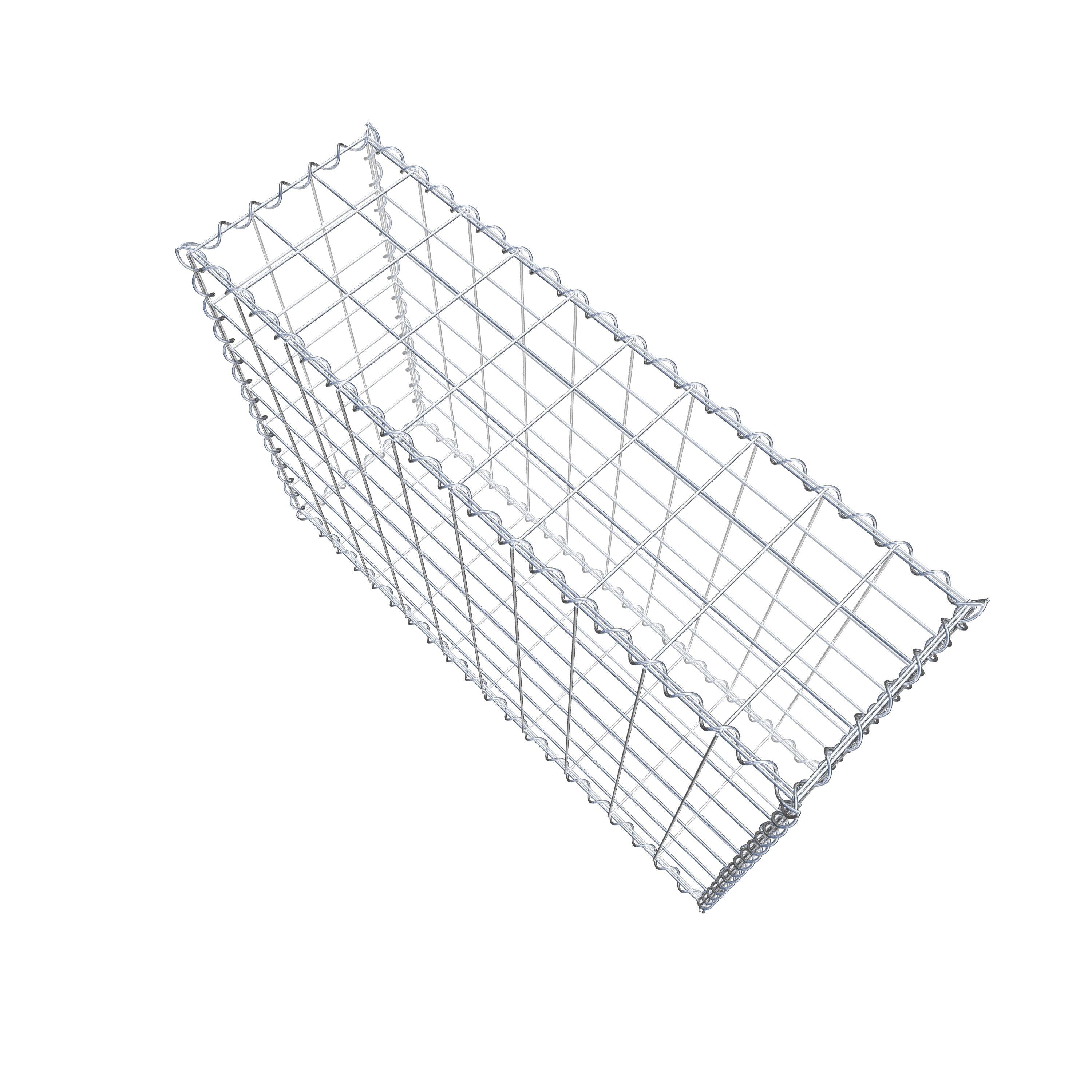 Gabion 100 cm x 70 cm x 30 cm (L x H x D), mesh size 10 cm x 10 cm, spiral