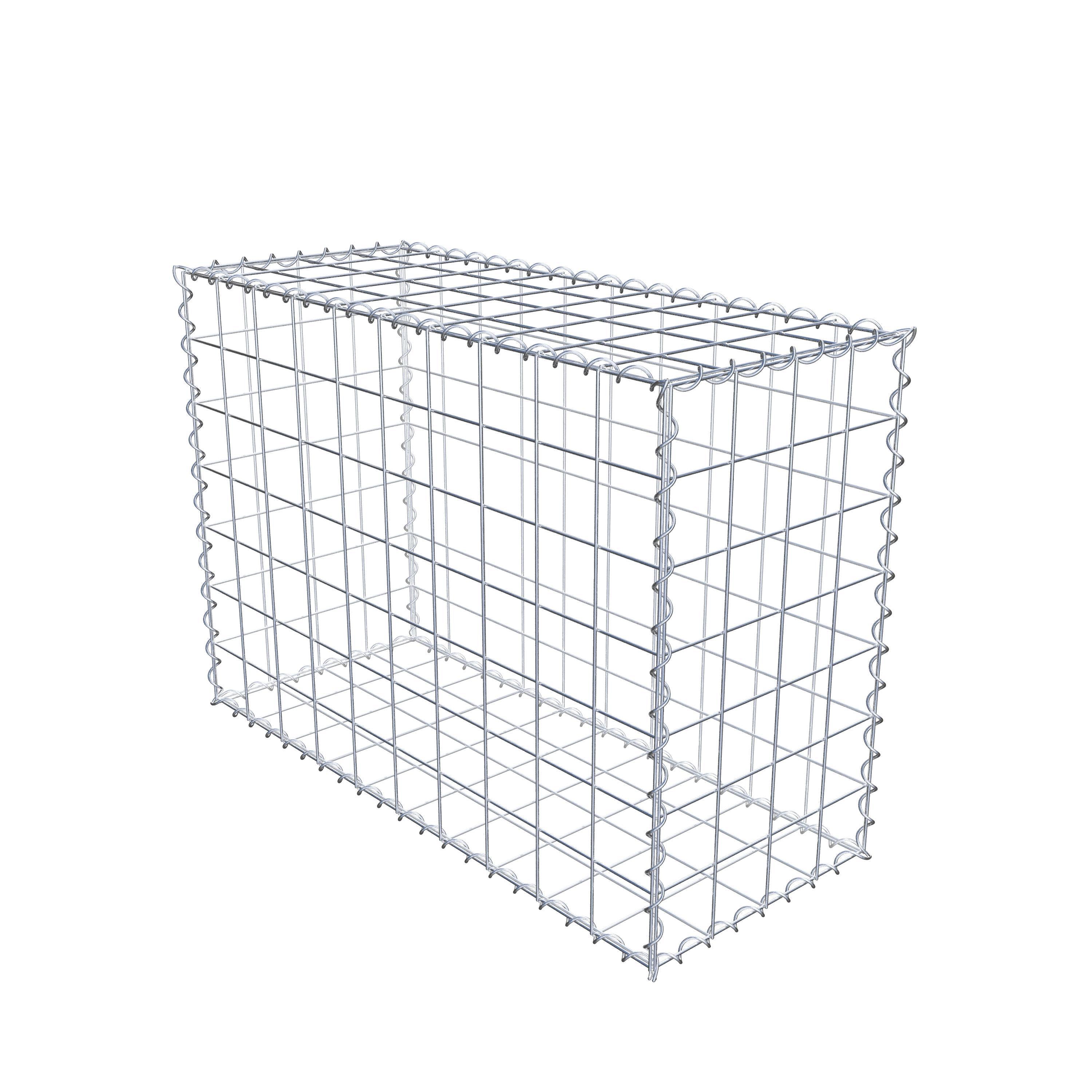 Gabion 100 cm x 70 cm x 40 cm (L x H x D), maskestørrelse 10 cm x 10 cm, spiral