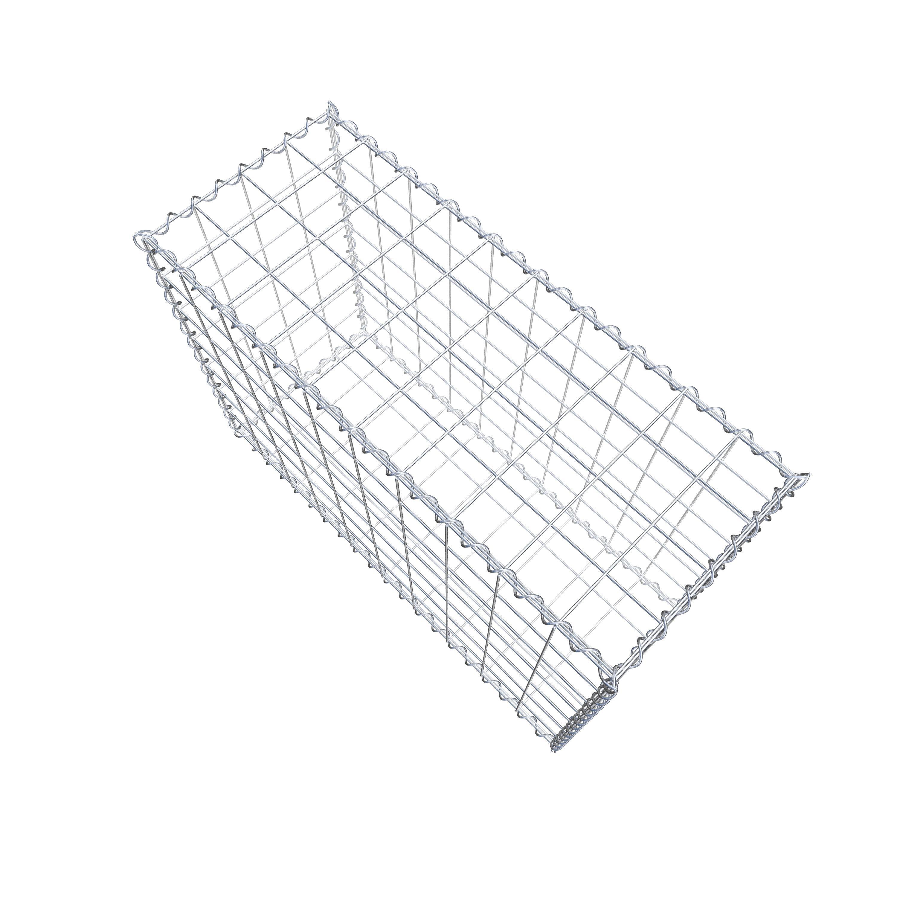 Gabion 100 cm x 70 cm x 40 cm (L x H x D), mesh size 10 cm x 10 cm, spiral