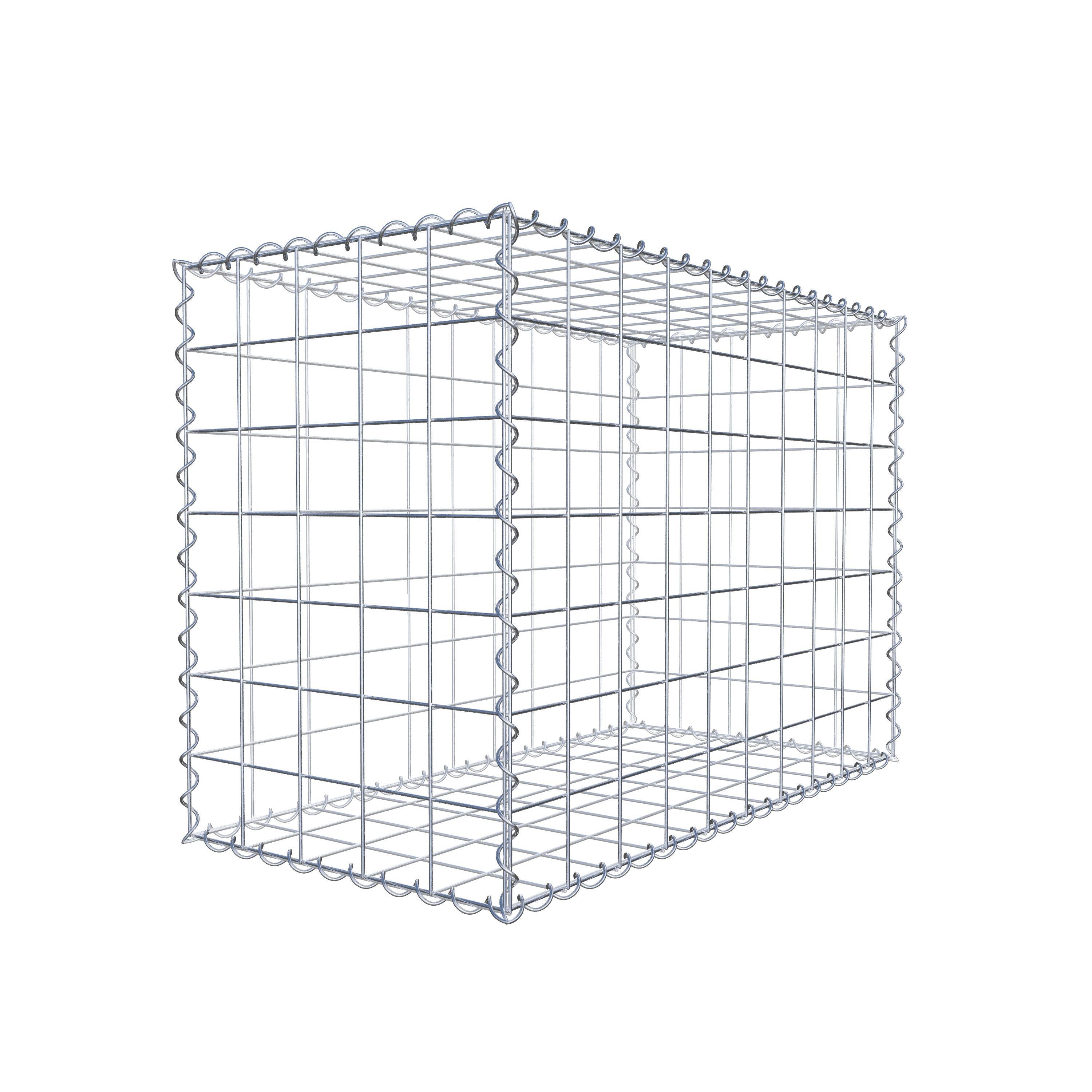 Gabion 100 cm x 70 cm x 50 cm (L x H x D), mesh size 10 cm x 10 cm, spiral