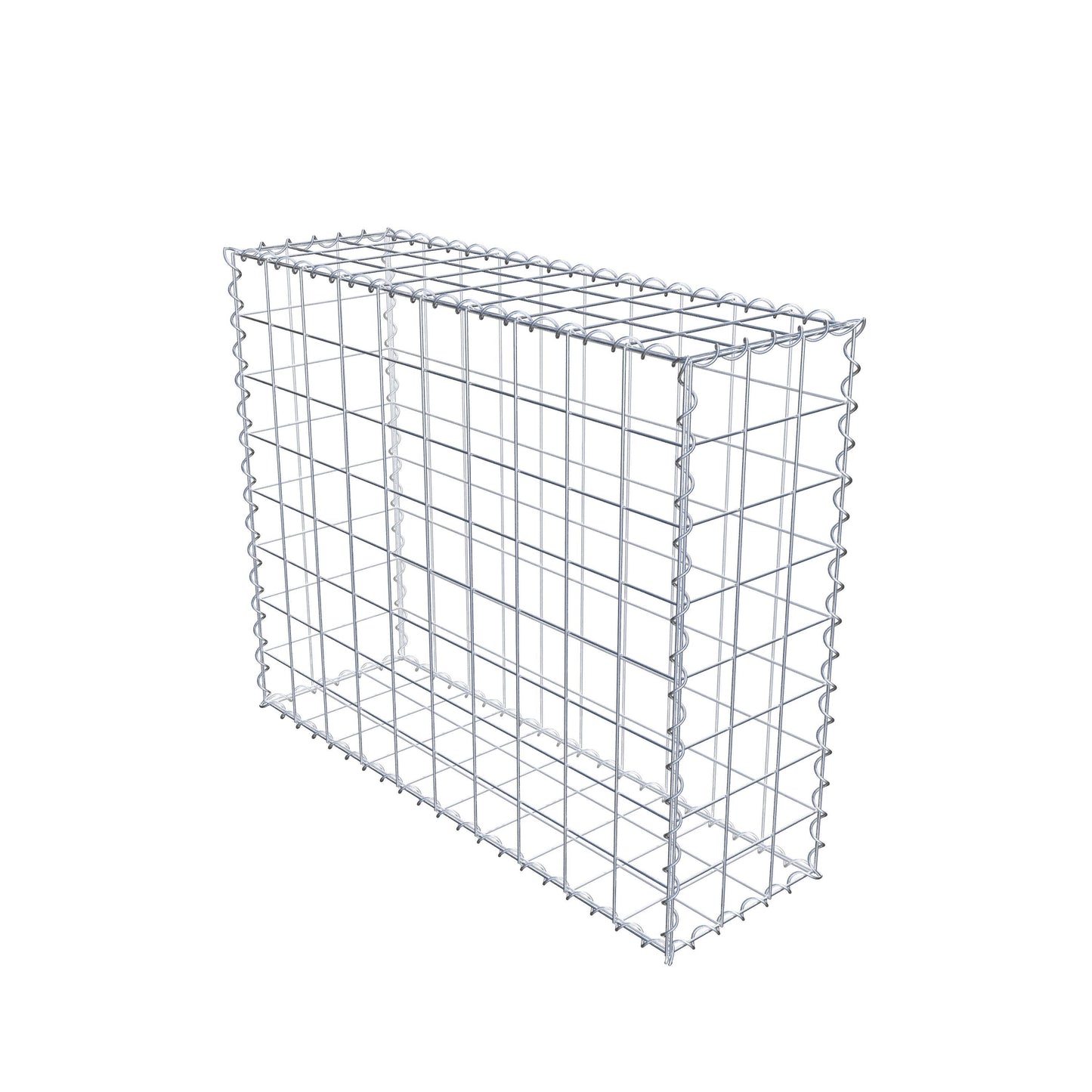 Gabion 100 cm x 80 cm x 30 cm (L x H x P), mailles 10 cm x 10 cm, spirale