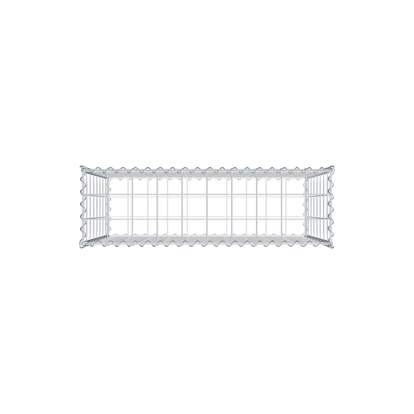 Gabion 100 cm x 80 cm x 30 cm (L x H x P), mailles 10 cm x 10 cm, spirale