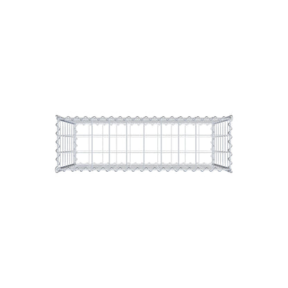 Gabion 100 cm x 80 cm x 30 cm (L x H x P), mailles 10 cm x 10 cm, spirale
