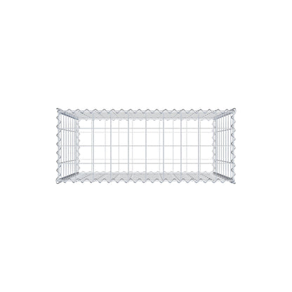 Gavión 100 cm x 90 cm x 40 cm (largo x alto x fondo), malla 10 cm x 10 cm, en espiral