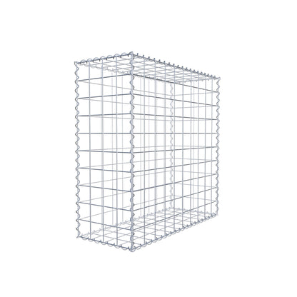 Gabion 100 cm x 100 cm x 40 cm (L x H x D), mesh size 10 cm x 10 cm, spiral