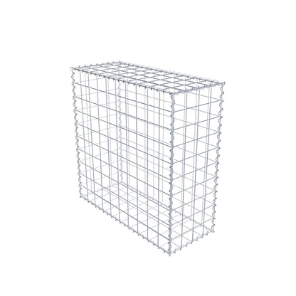 Gabion 100 cm x 100 cm x 40 cm (L x H x D), mesh size 10 cm x 10 cm, spiral