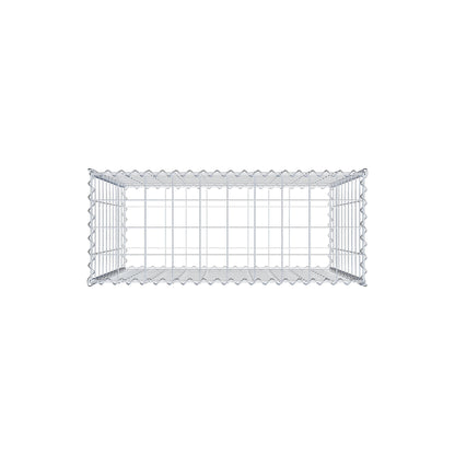 Gabion 100 cm x 100 cm x 40 cm (L x H x D), mesh size 10 cm x 10 cm, spiral