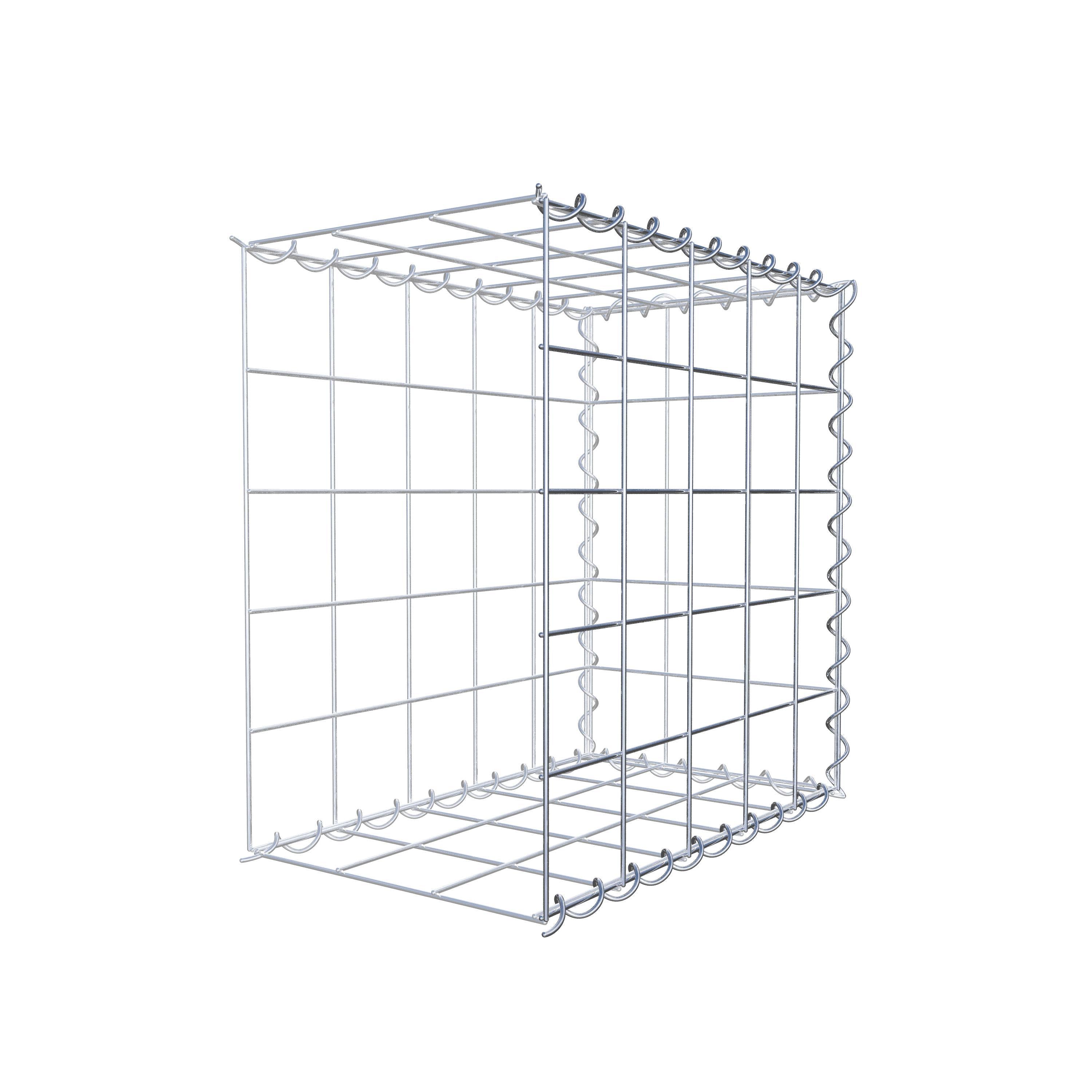 Grown-on gabion type 2 50 cm x 50 cm x 30 cm (L x H x D), mesh size 10 cm x 10 cm, spiral