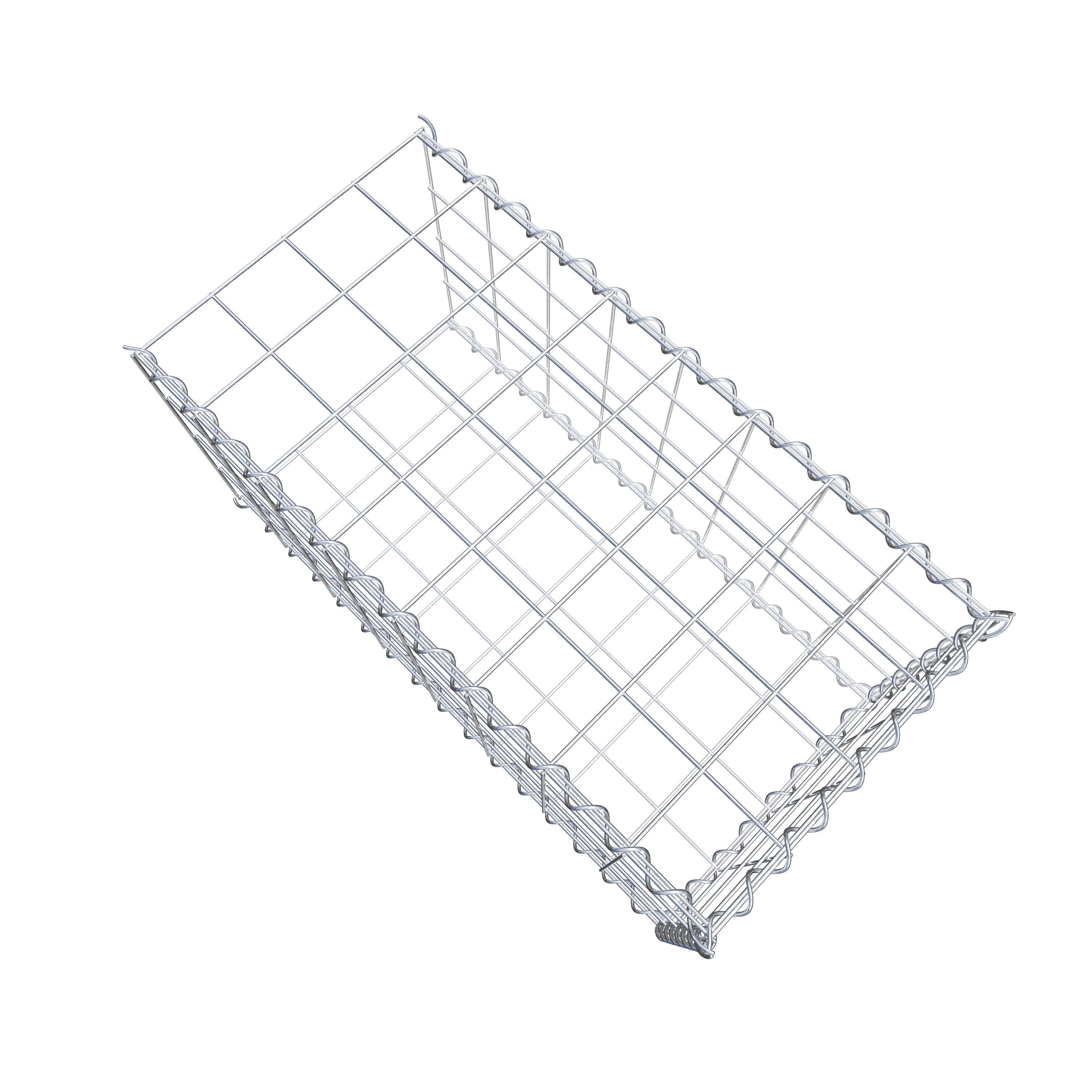 Gabião tipo 2 80 cm x 40 cm x 40 cm (C x A x P), malhagem 10 cm x 10 cm, espiral