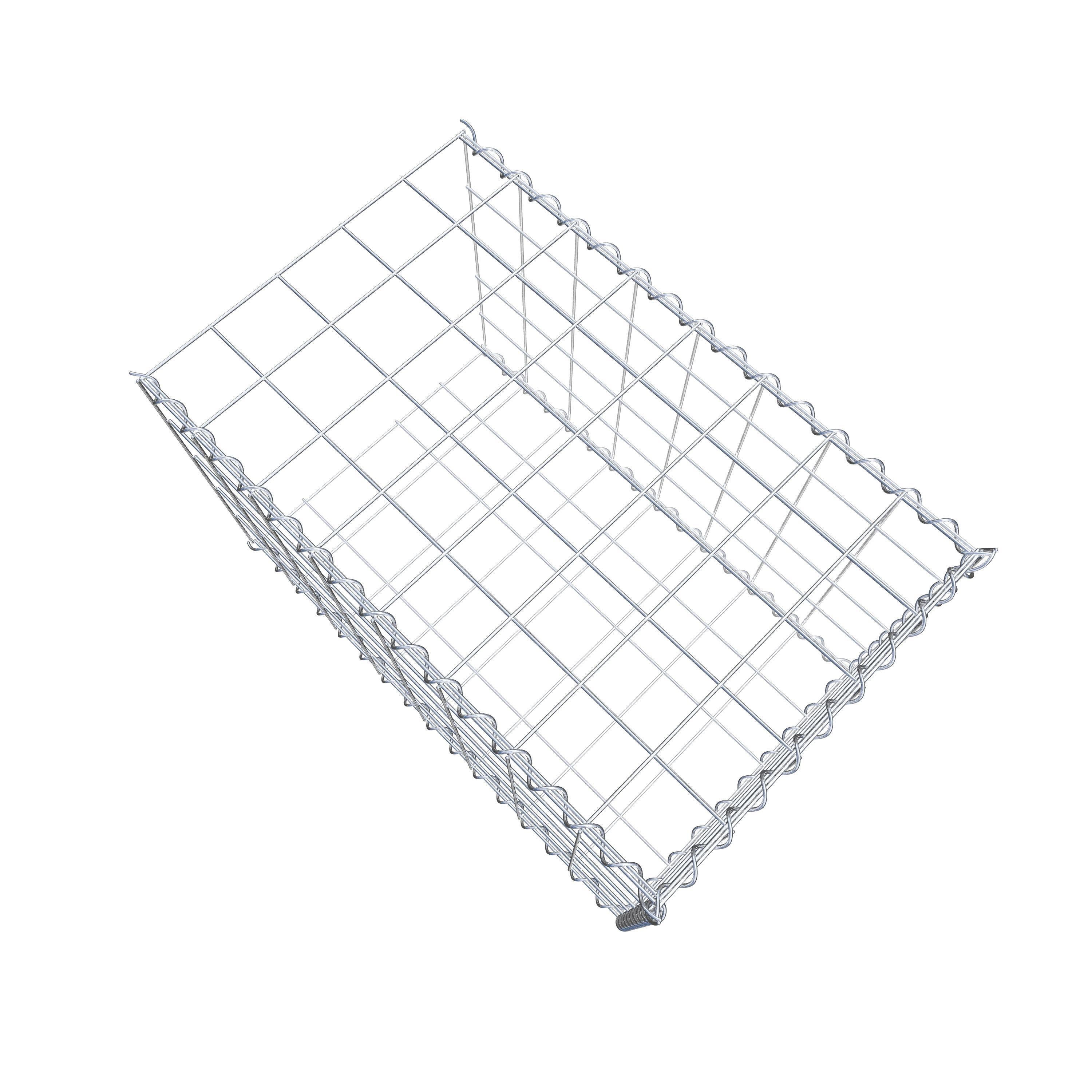 Gavión complementario tipo 2 80 cm x 50 cm x 50 cm (L x A x P), malla 10 cm x 10 cm, espiral