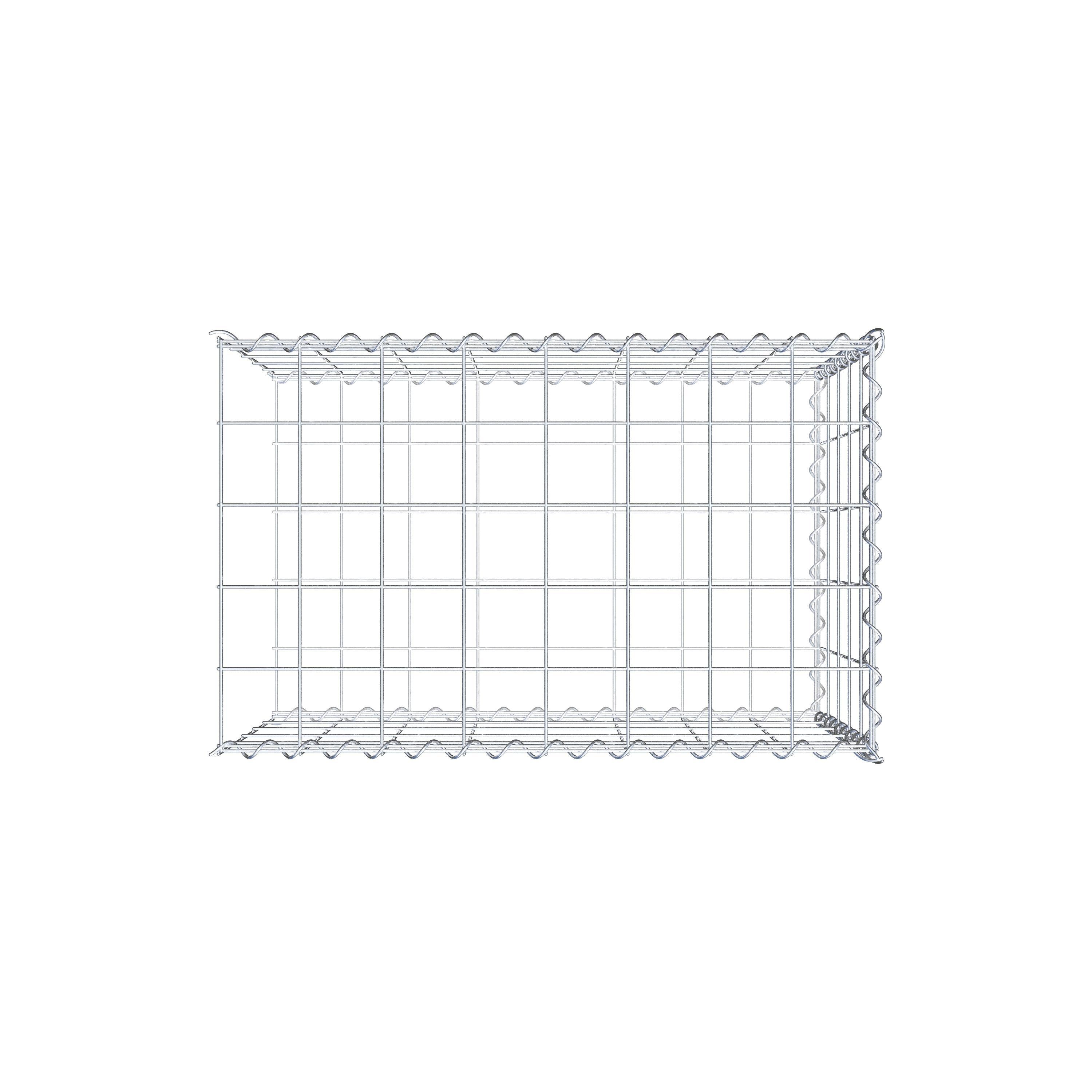 Grown-on gabion type 2 80 cm x 50 cm x 50 cm (L x H x D), mesh size 10 cm x 10 cm, spiral