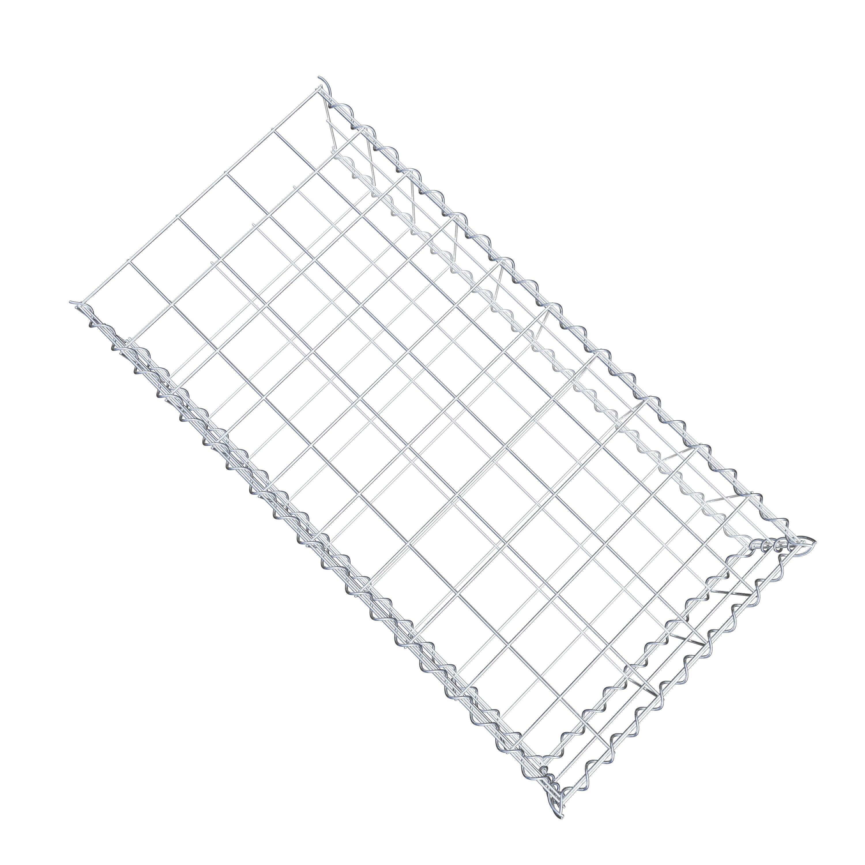 Gabião tipo 2 100 cm x 20 cm x 50 cm (C x A x P), malhagem 10 cm x 10 cm, espiral