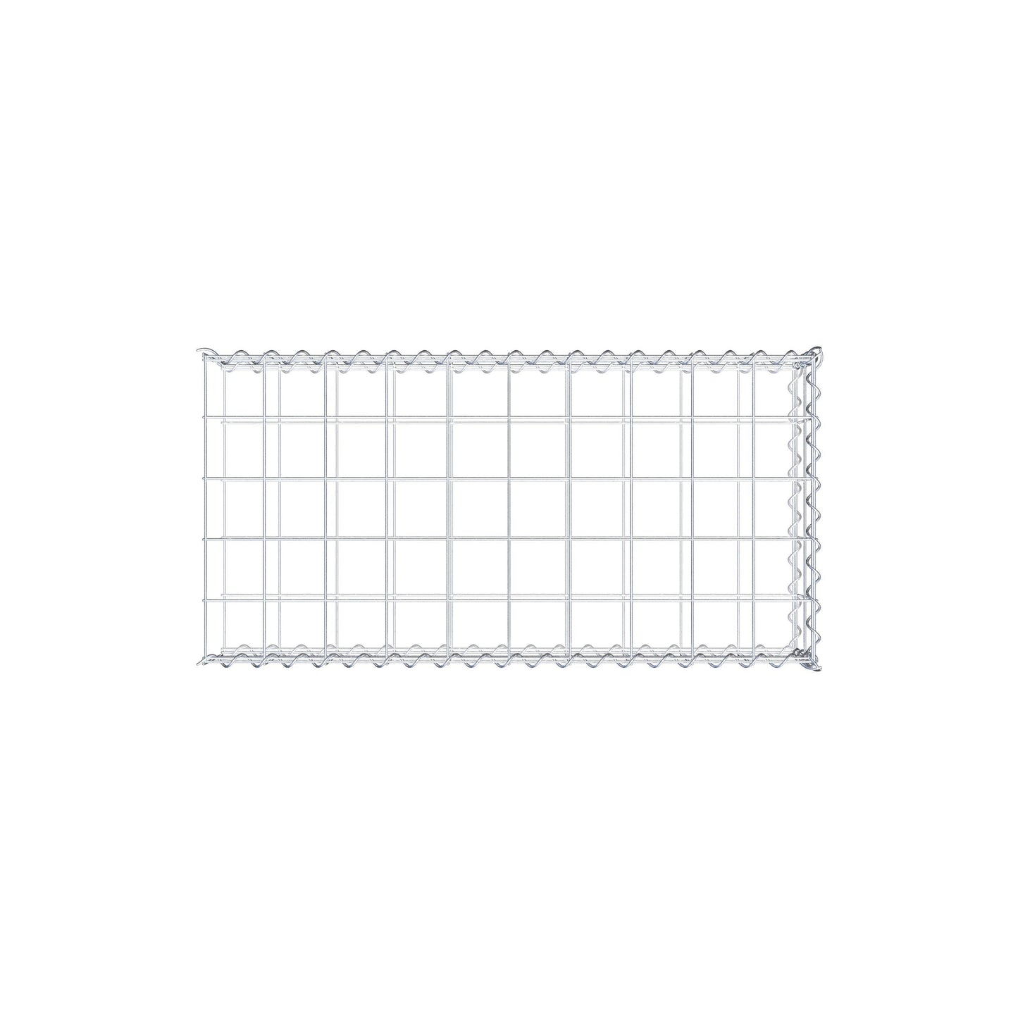 Grown-on gabion type 2 100 cm x 20 cm x 50 cm (L x H x D), mesh size 10 cm x 10 cm, spiral