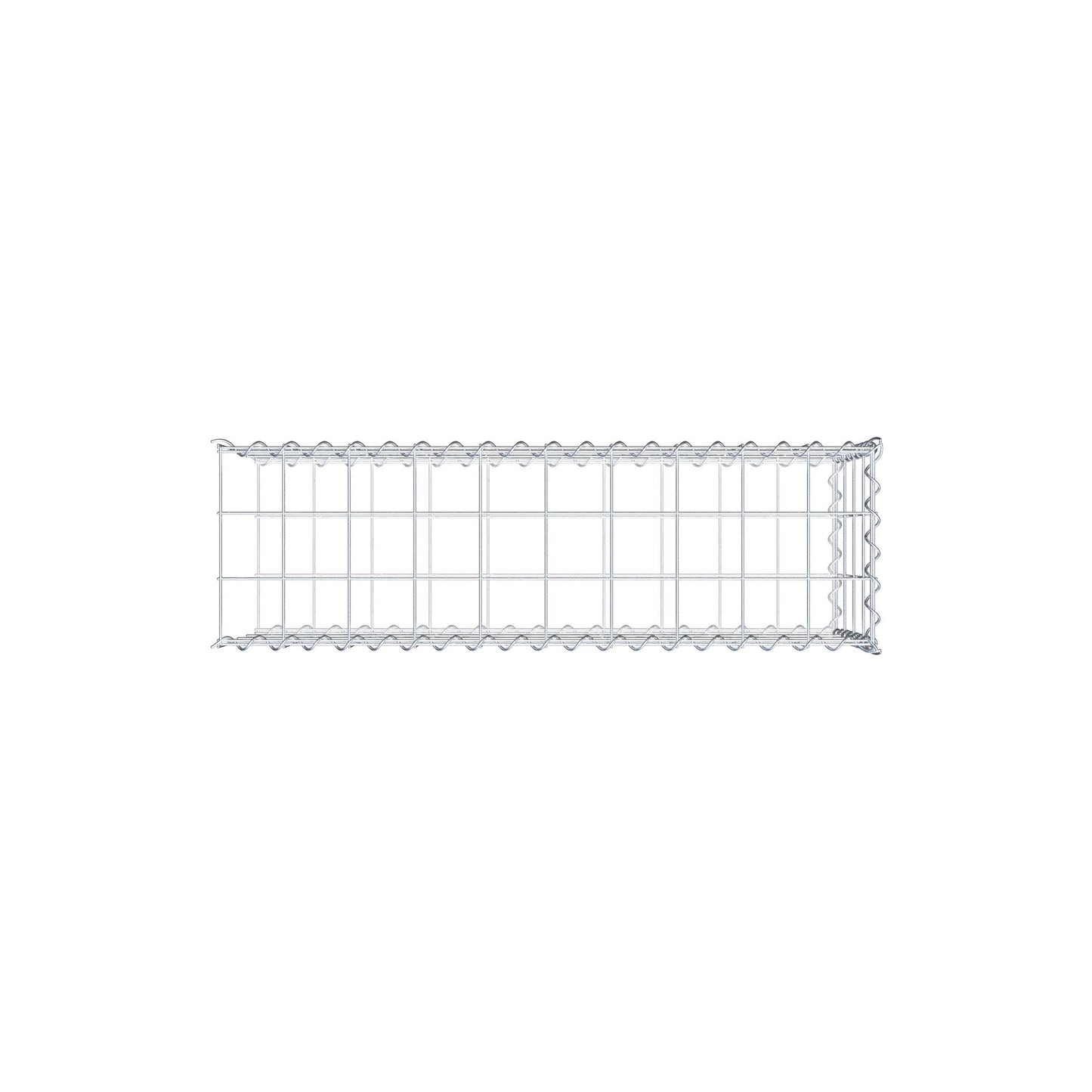 Anbaugabione Typ 2 100 cm x 40 cm x 30 cm (L x H x T), Maschenweite 10 cm x 10 cm, Spirale